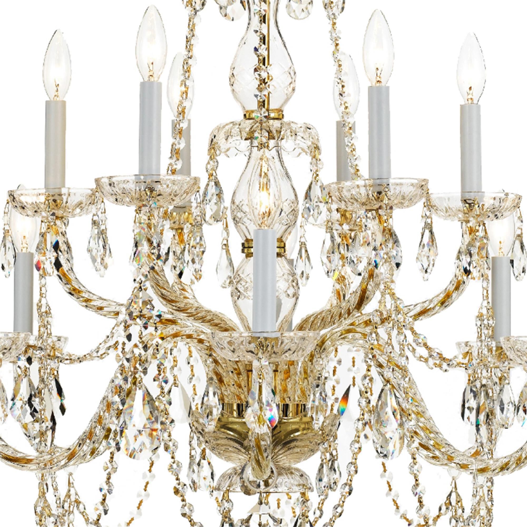 Traditional Crystal 31 Inch Chandelier,