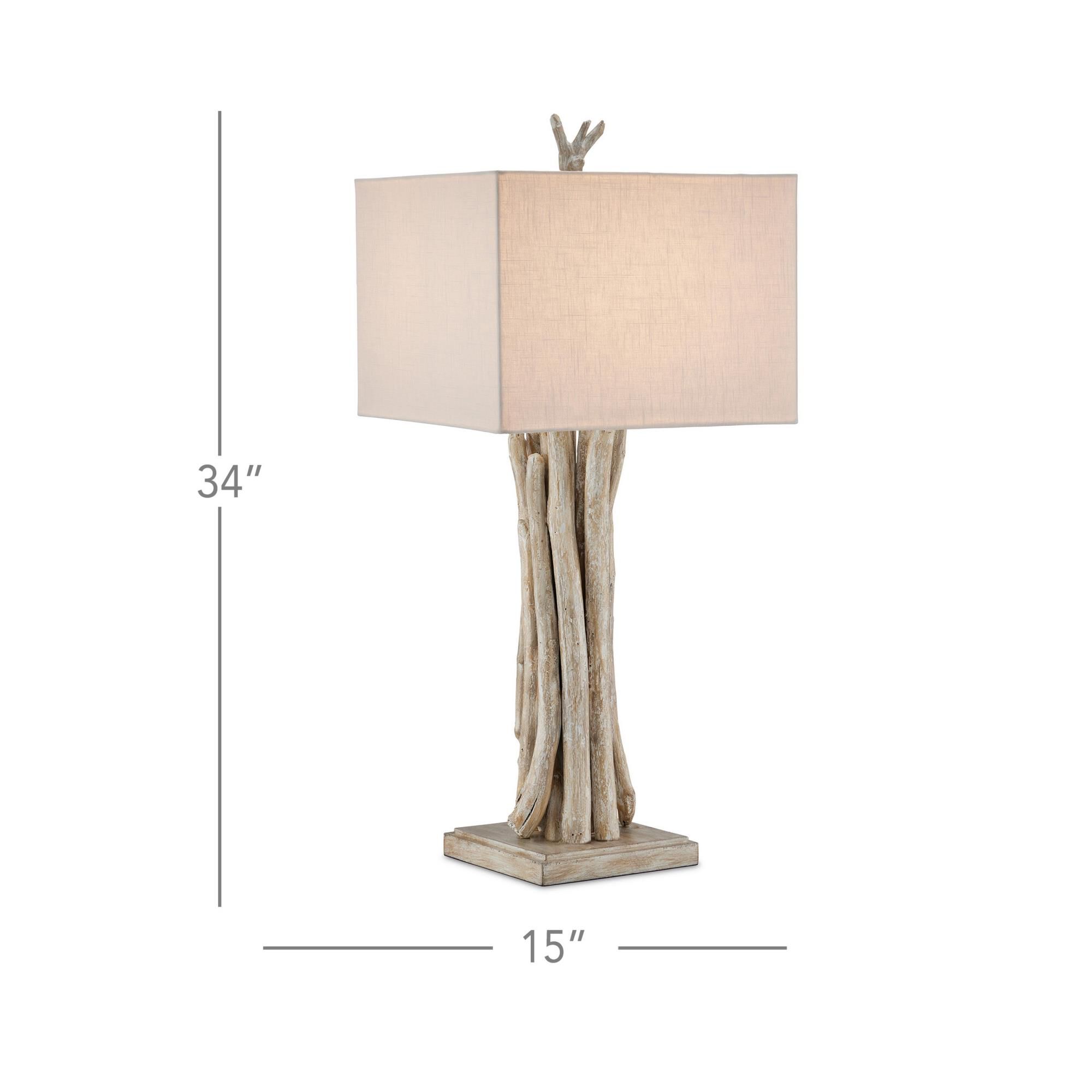 Driftwood 34 Inch Table Lamp by Currey and Company