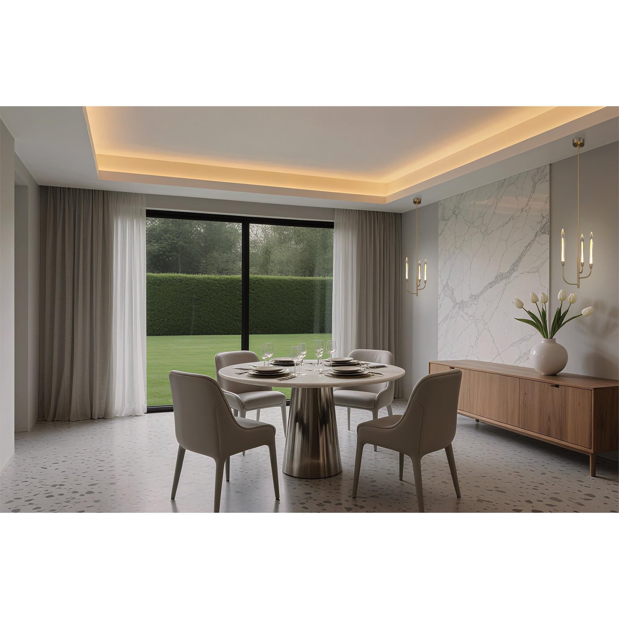 Shown in Brass finish and Gold Leaf HandPressed glass