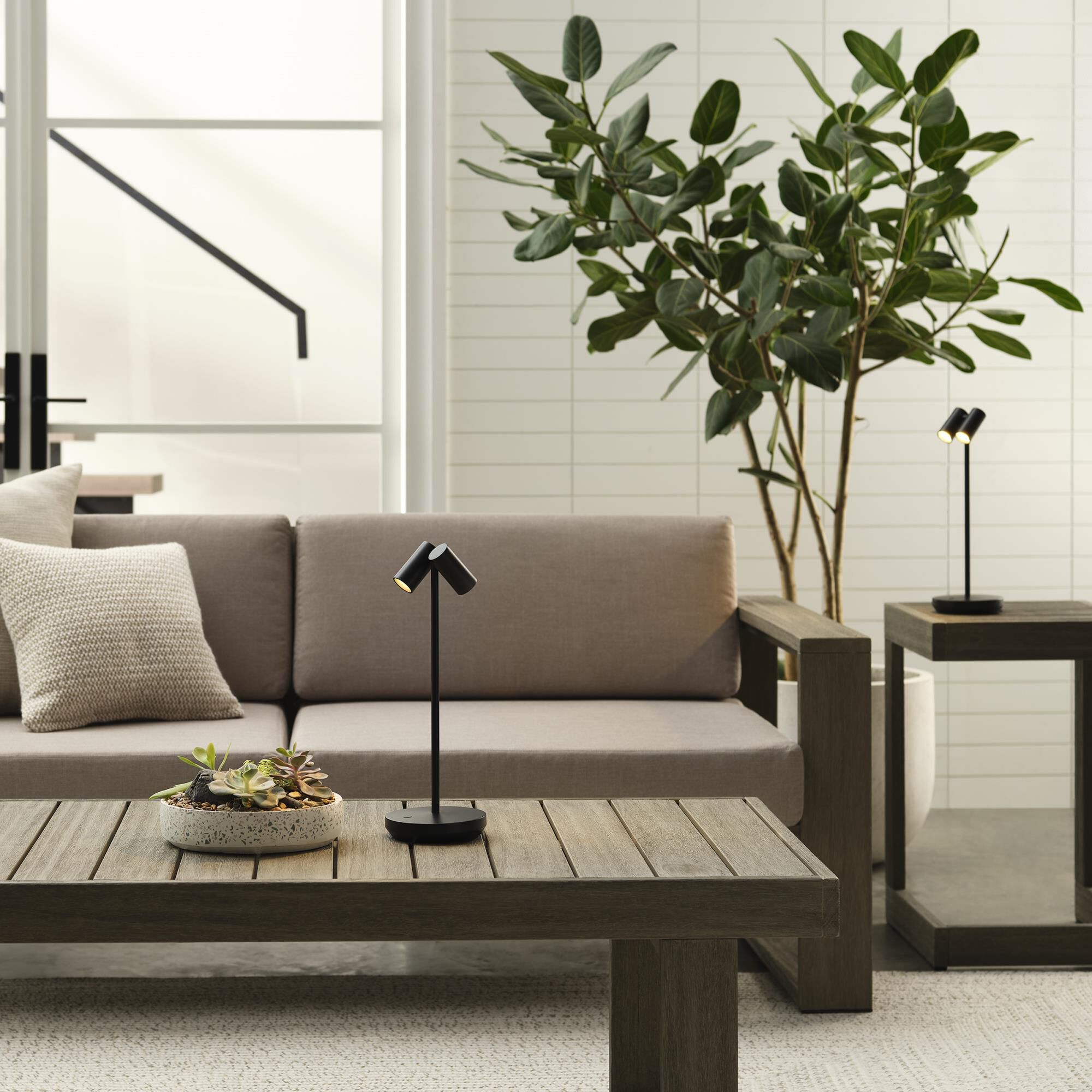 Shown in Black finish and Fluted glass