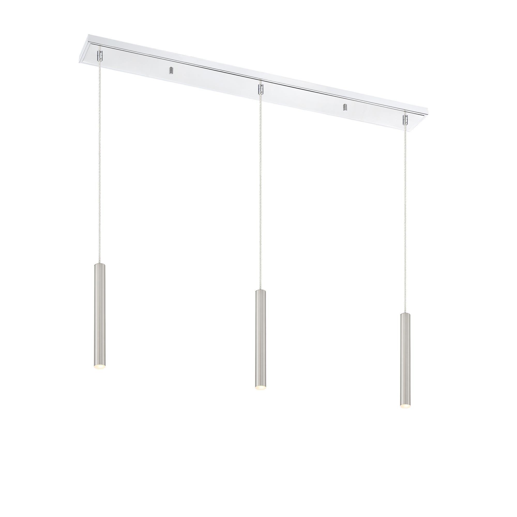 Shown in Chrome finish and Steel glass and Steel shade