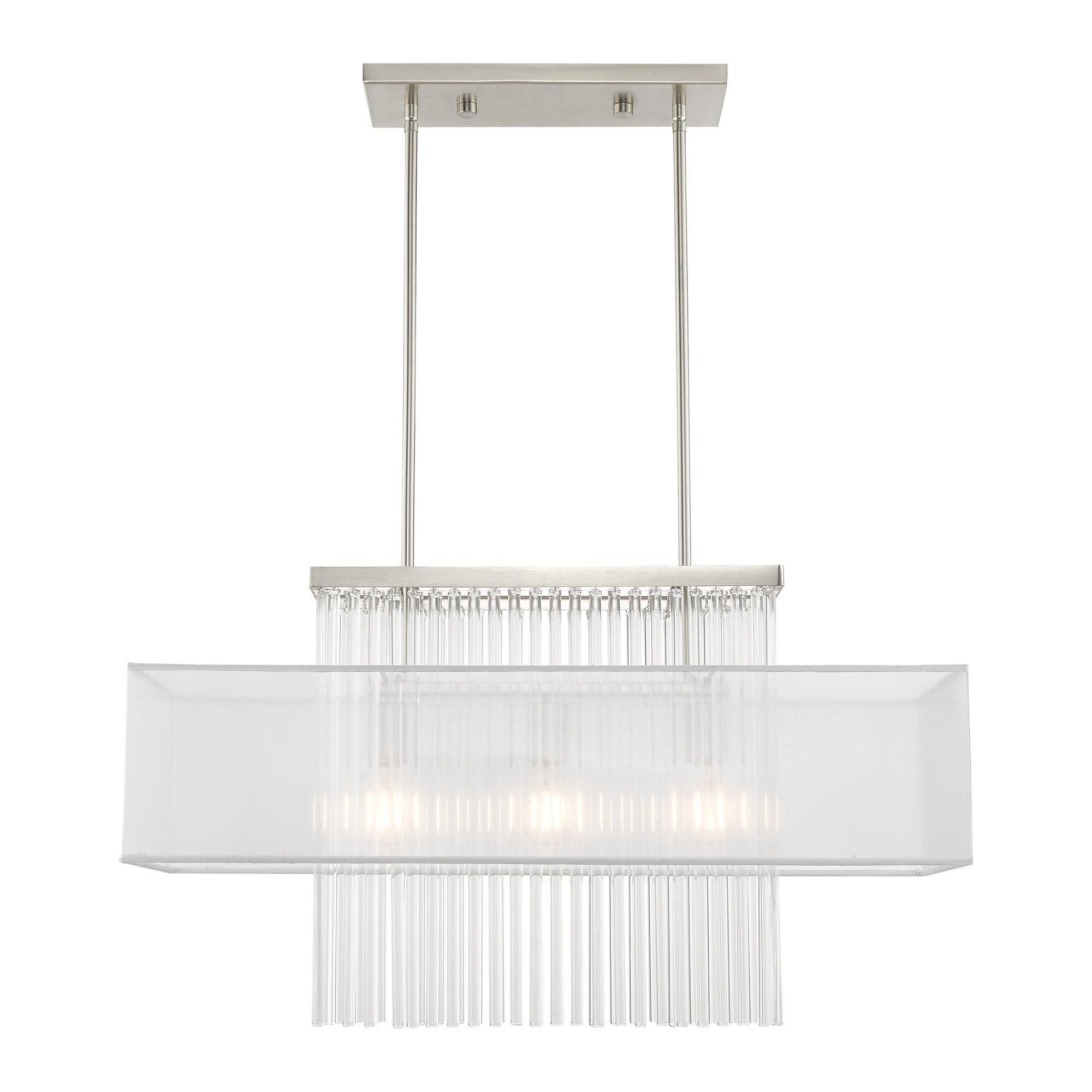 Alexis 30 Inch 3 Light Linear Suspension Light by Livex Lighting