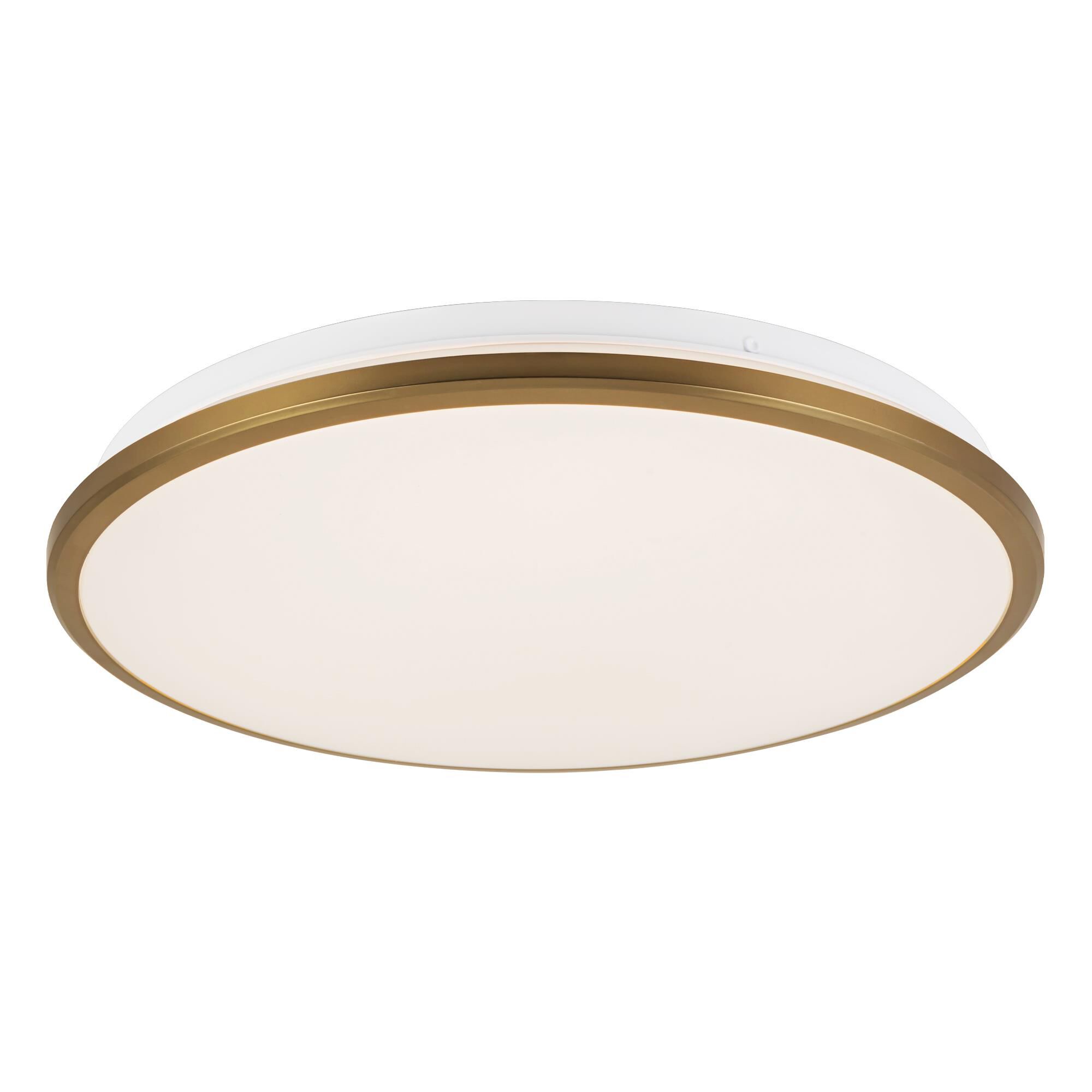 Shown in Brushed Gold finish and Frosted Acrylic Diffuser glass