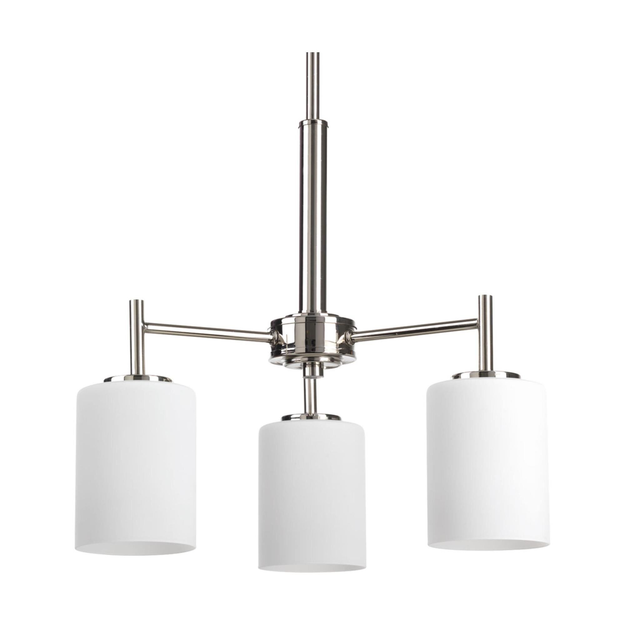 Shown in Polished Nickel finish and Etched Outside, Painted White Inside glass