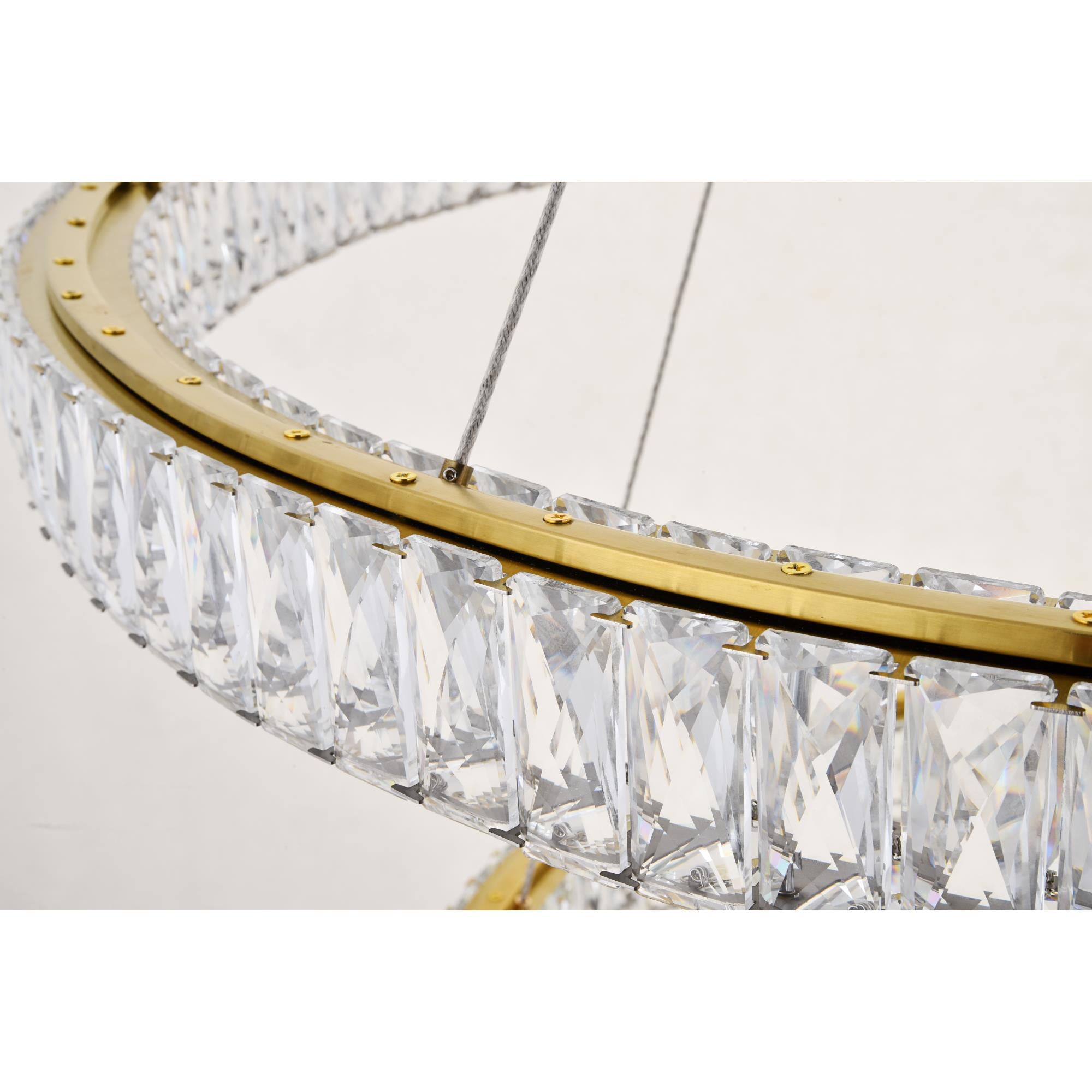 Monroe 42 Inch 1 Light LED Chandelier by Elegant Lighting