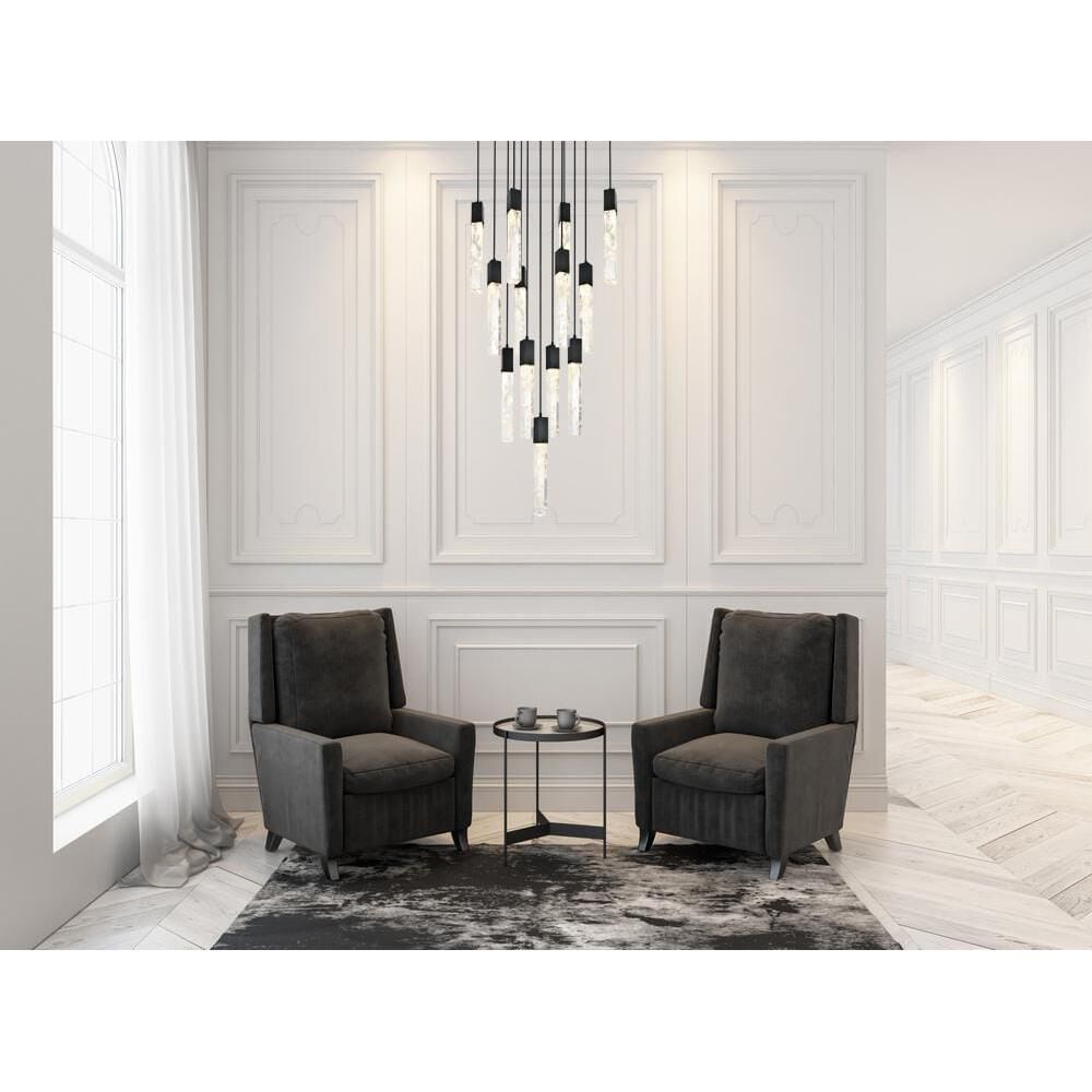 Shown in Black finish and Rc crystal and Clear glass