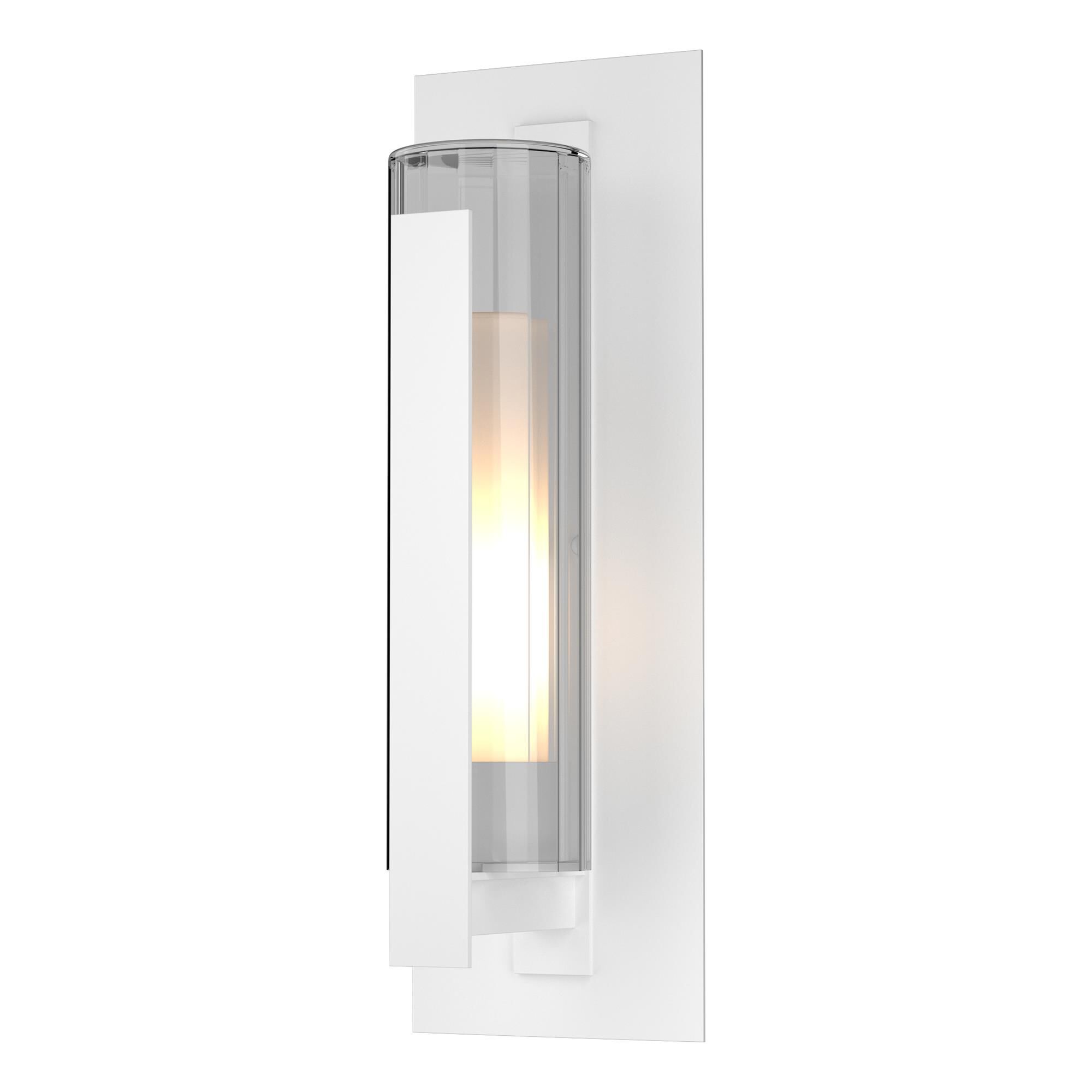 Shown in Coastal White finish and Clear  With Opal Diffuser glass