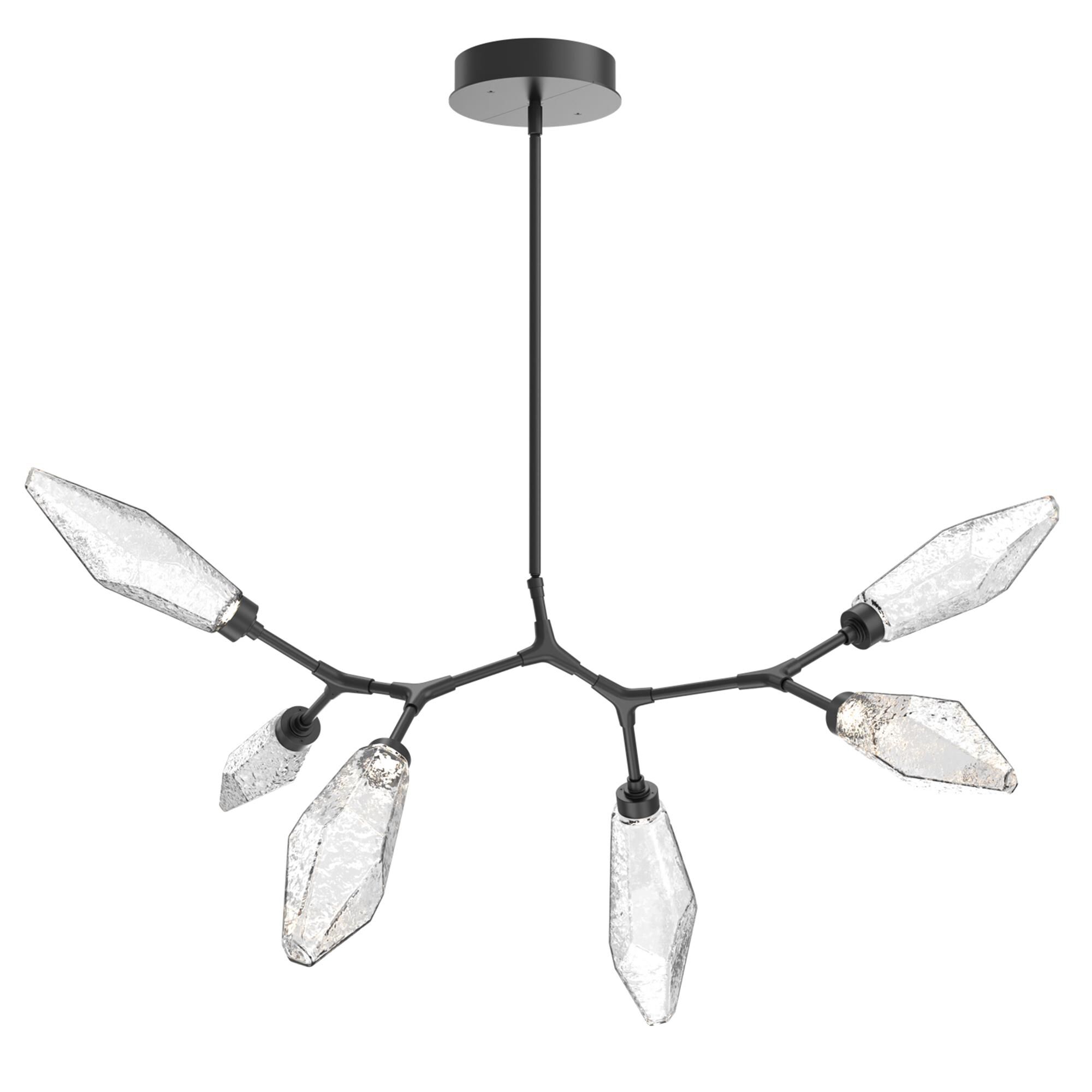 Shown in Matte Black finish and Clear glass