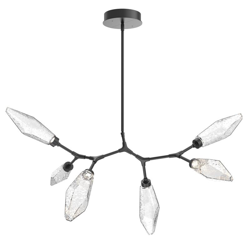 Rock Crystal Linear Suspension Light by Hammerton Studio