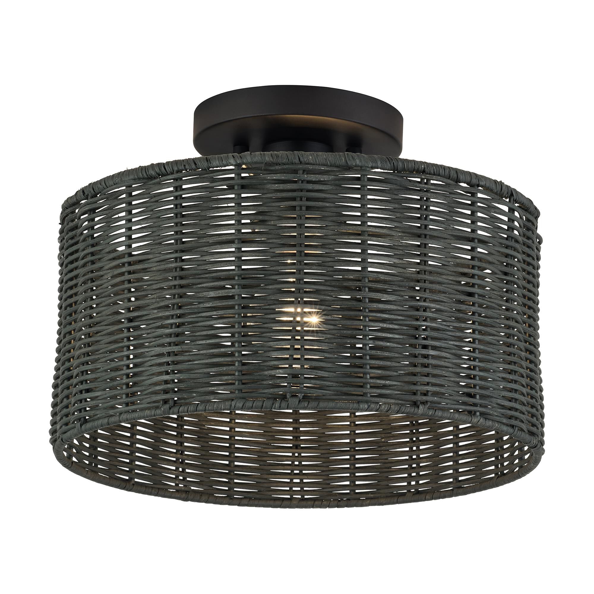Weavington 12 Inch Semi Flush Mount by Livex Lighting