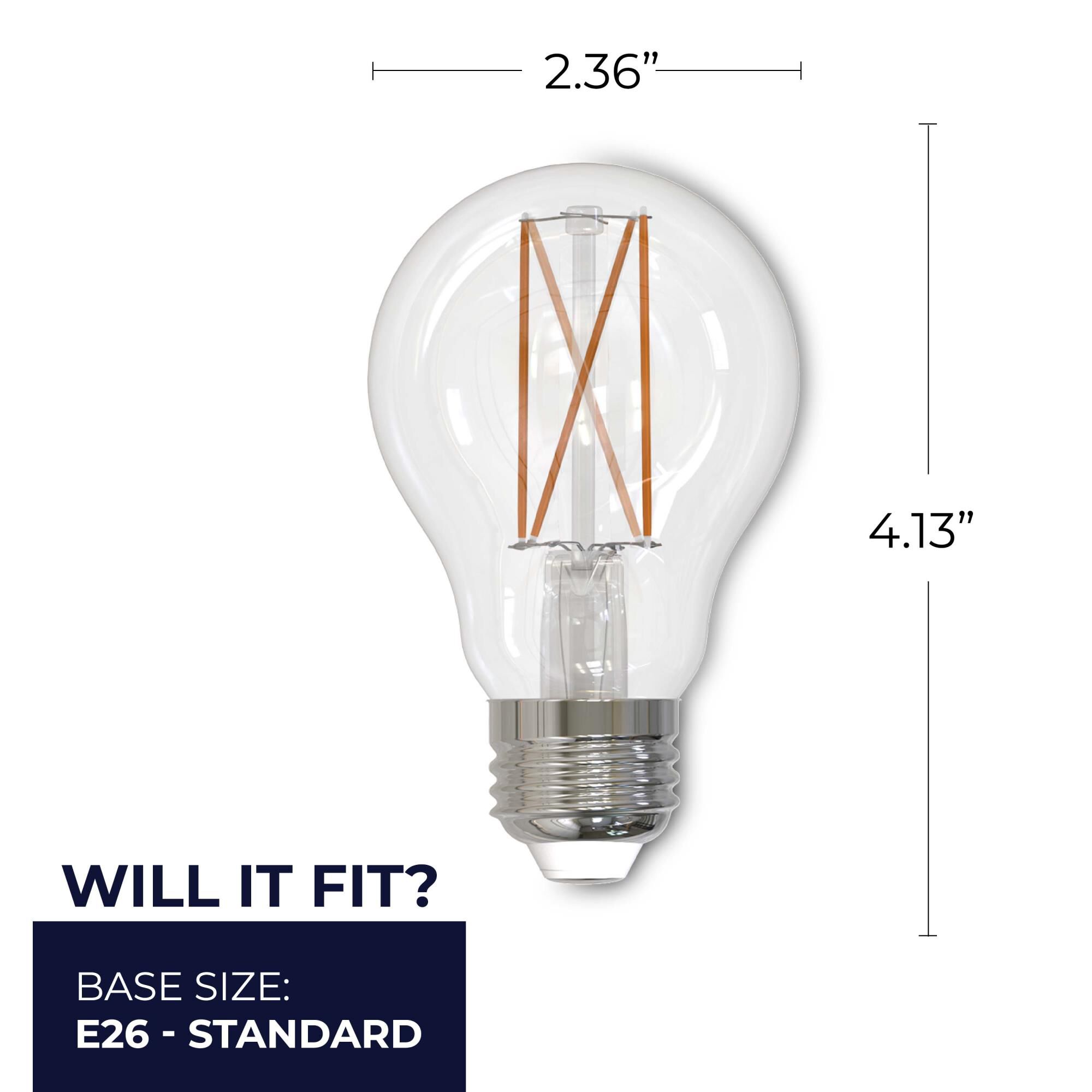 8.5 Watt A19 2700K LED Light Bulb 2 Pack by Bulbrite