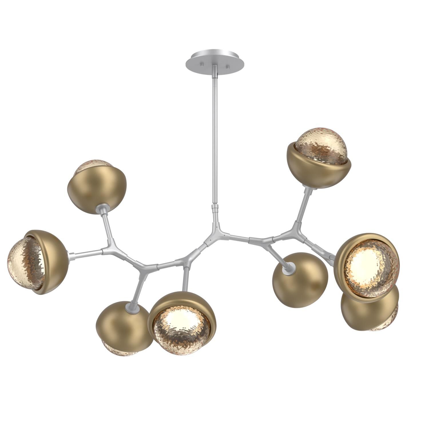 Levi Wilson Cabochon 38 Inch Linear Suspension Light by Hammerton Studio