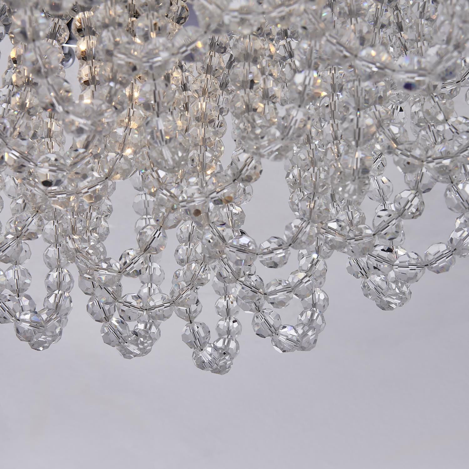 Shown in Polished Chrome finish and Firenze Clear crystal