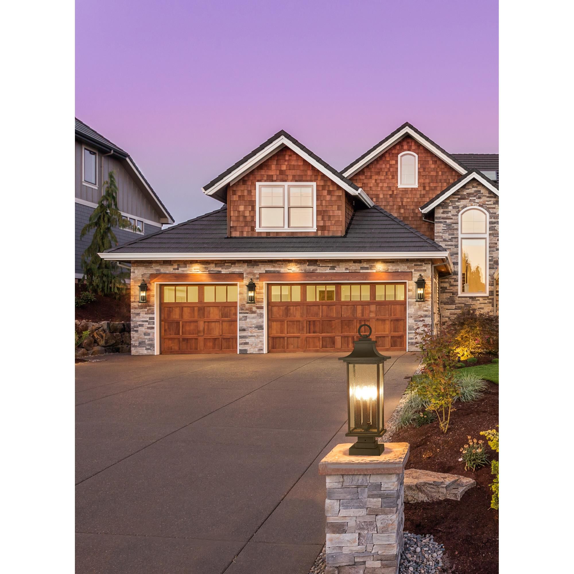 Tiberius 27 Inch Outdoor Pier Lamp by Z Lite