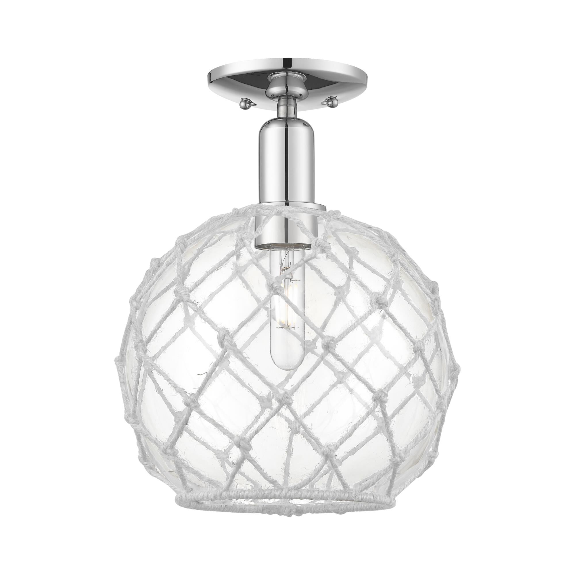 Bruno Marashlian Farmhouse Rope 10 Inch Semi Flush Mount by Innovations Lighting