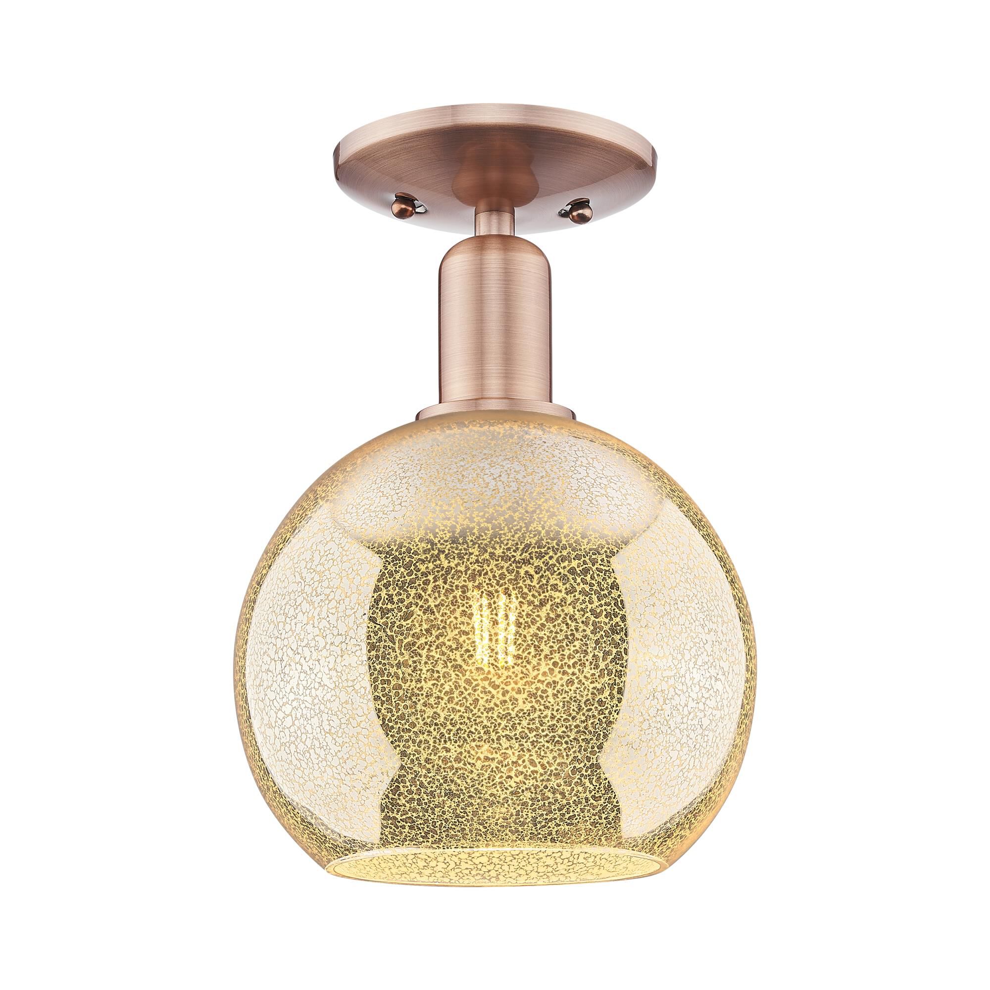 Shown in Antique Copper finish and Mercury glass