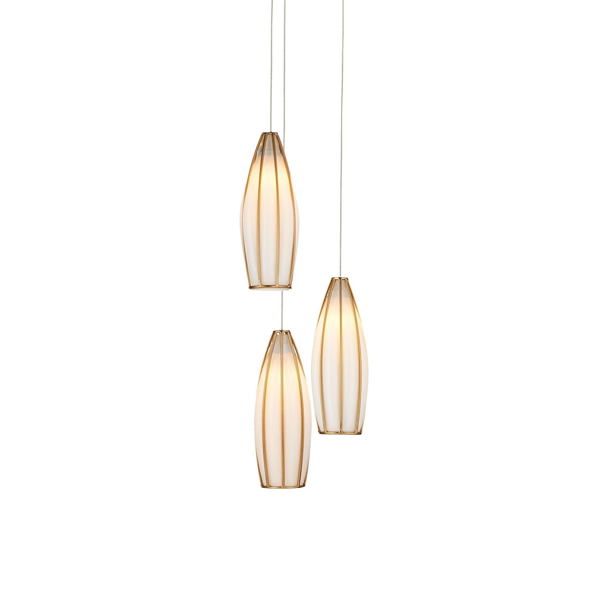 Shown in White and Antique Brass finish