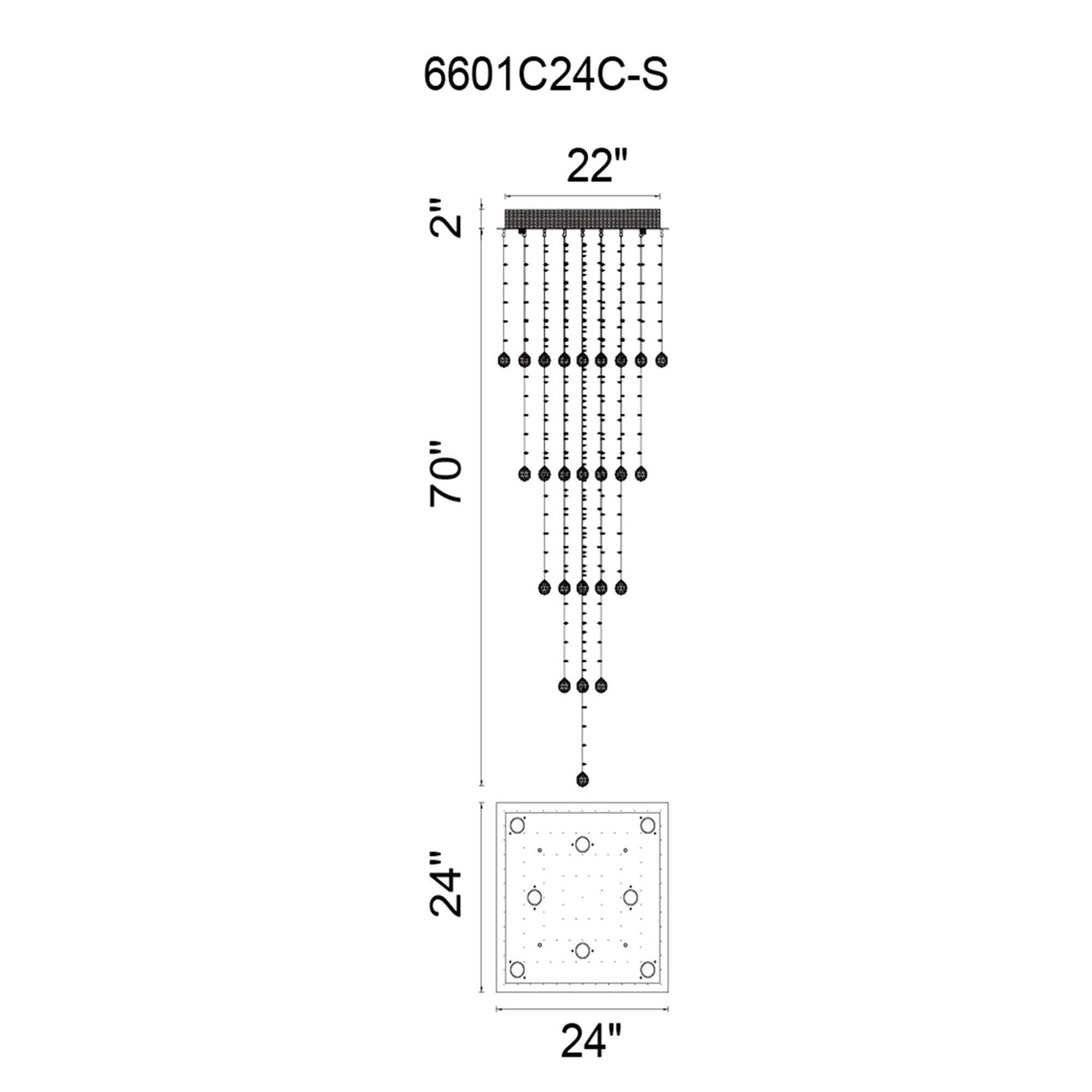 Shown in Chrome finish and K9 Clear crystal