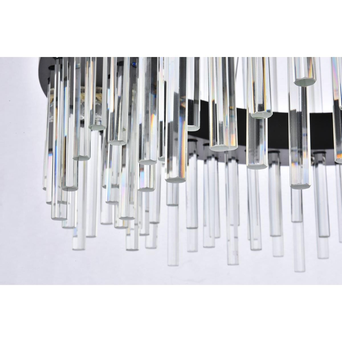 Shown in Black finish and Royal Cut Clear crystal