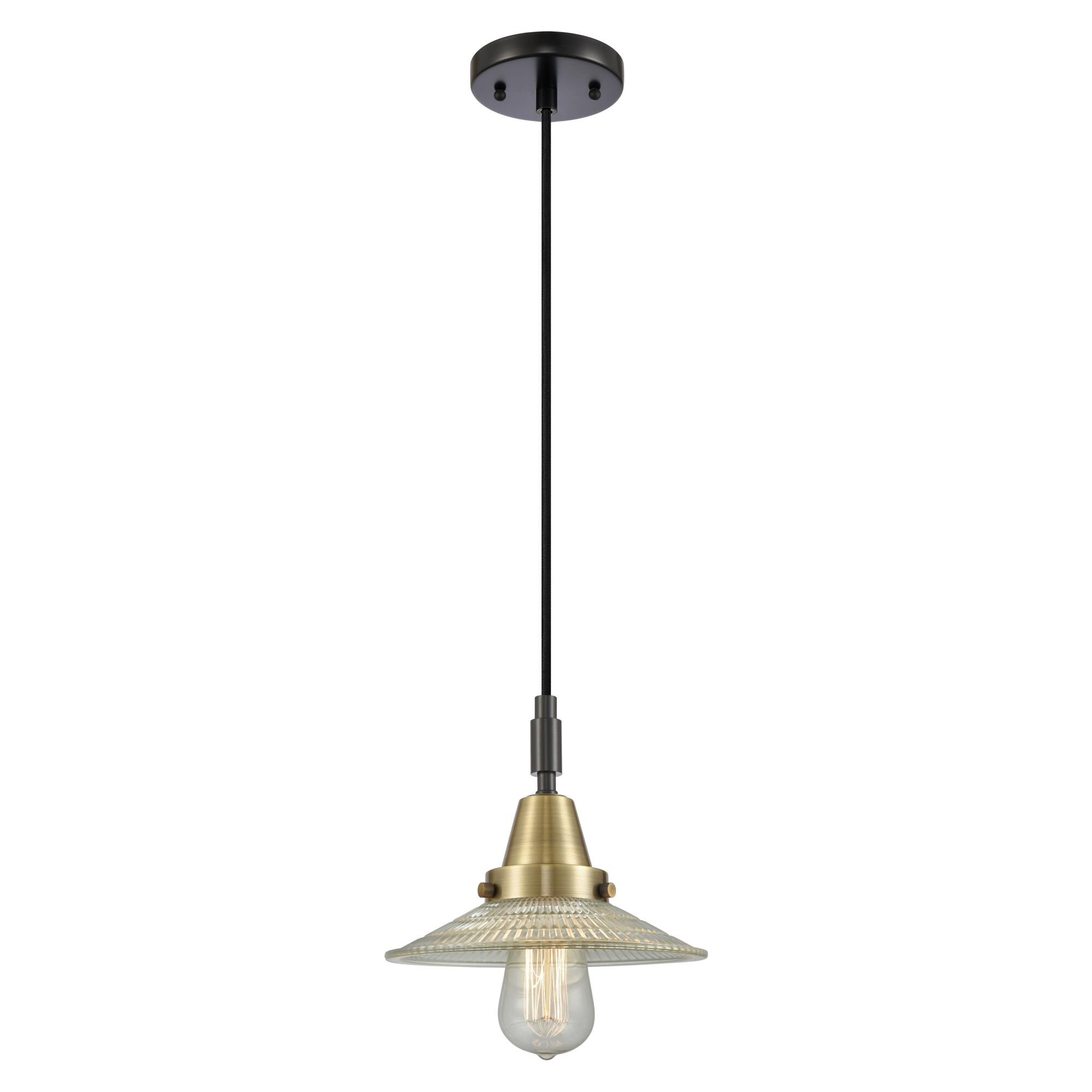 Bruno Marashlian Halophane 9 Inch Mini Pendant by Innovations Lighting