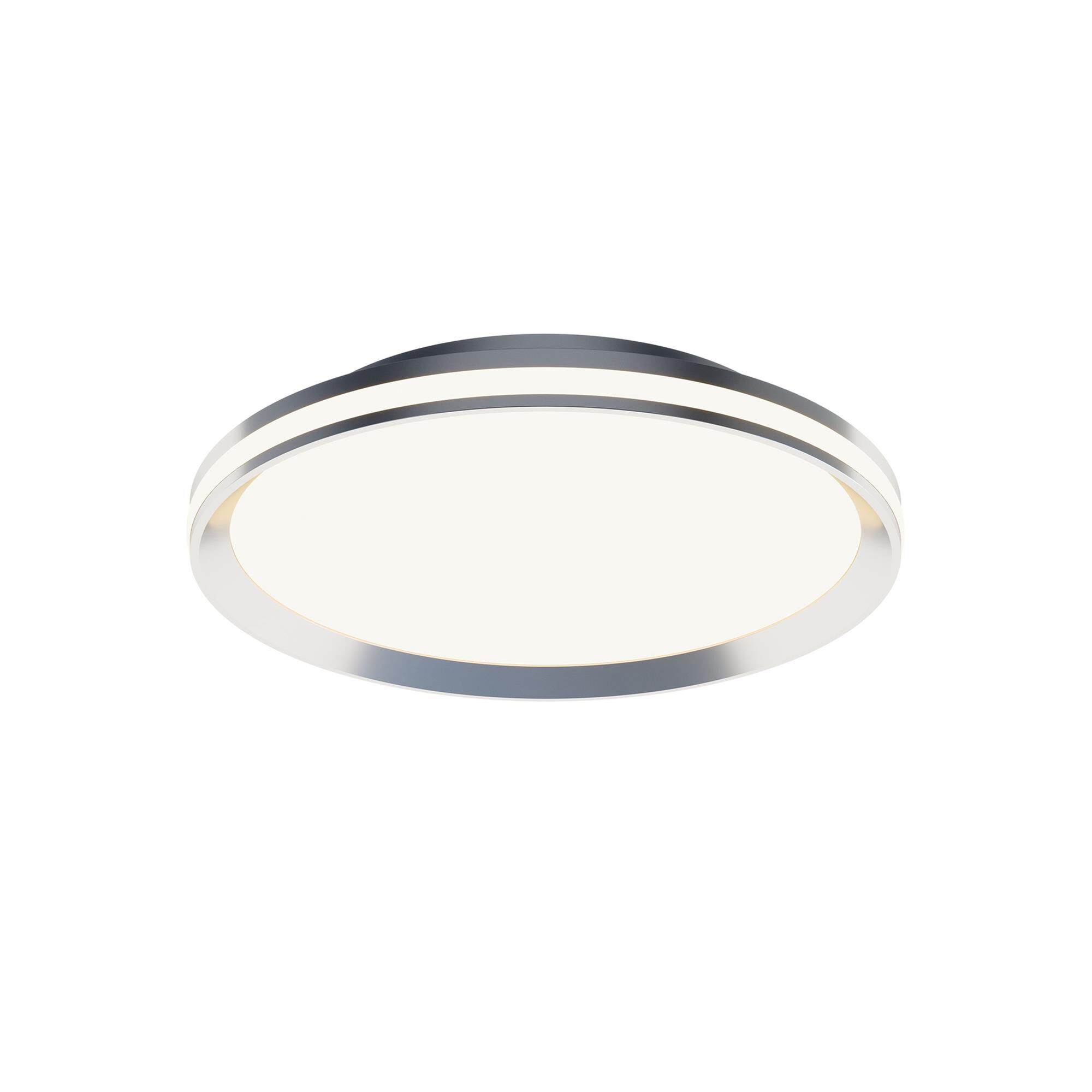 Shown in Satin Nickel finish and White Acrylic shade