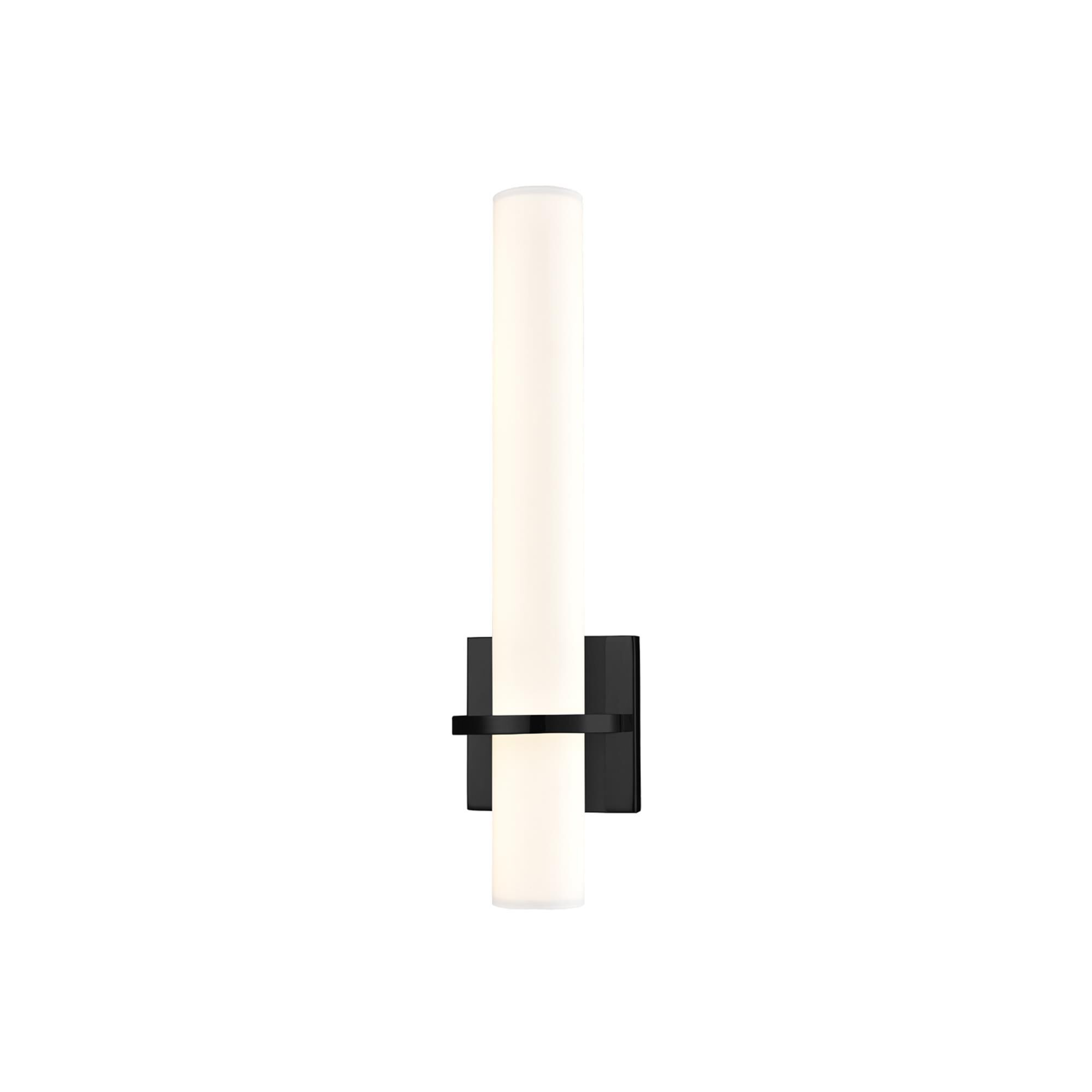 Shown in Black finish and White glass