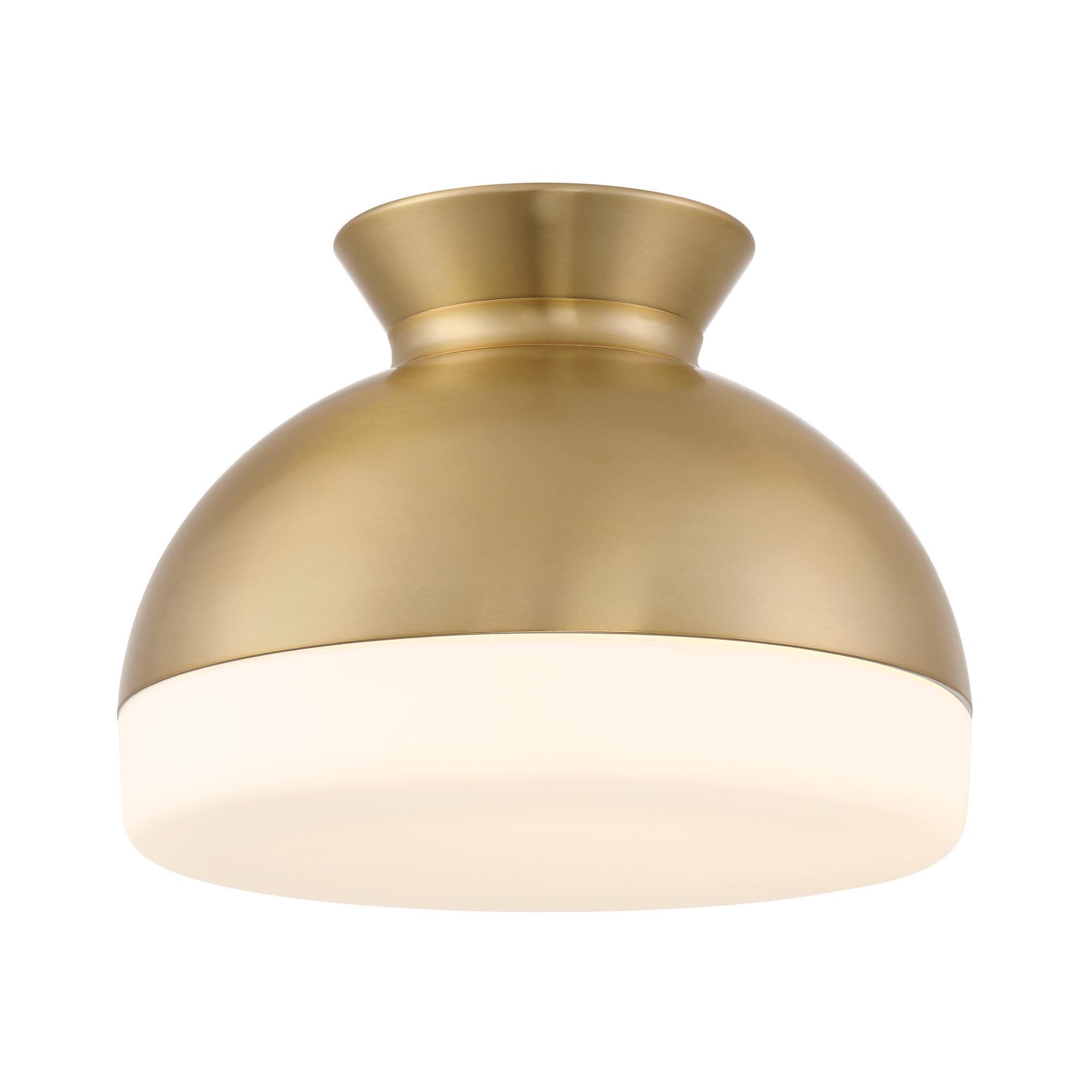 Shown in Vibrant Gold finish and Glass shade