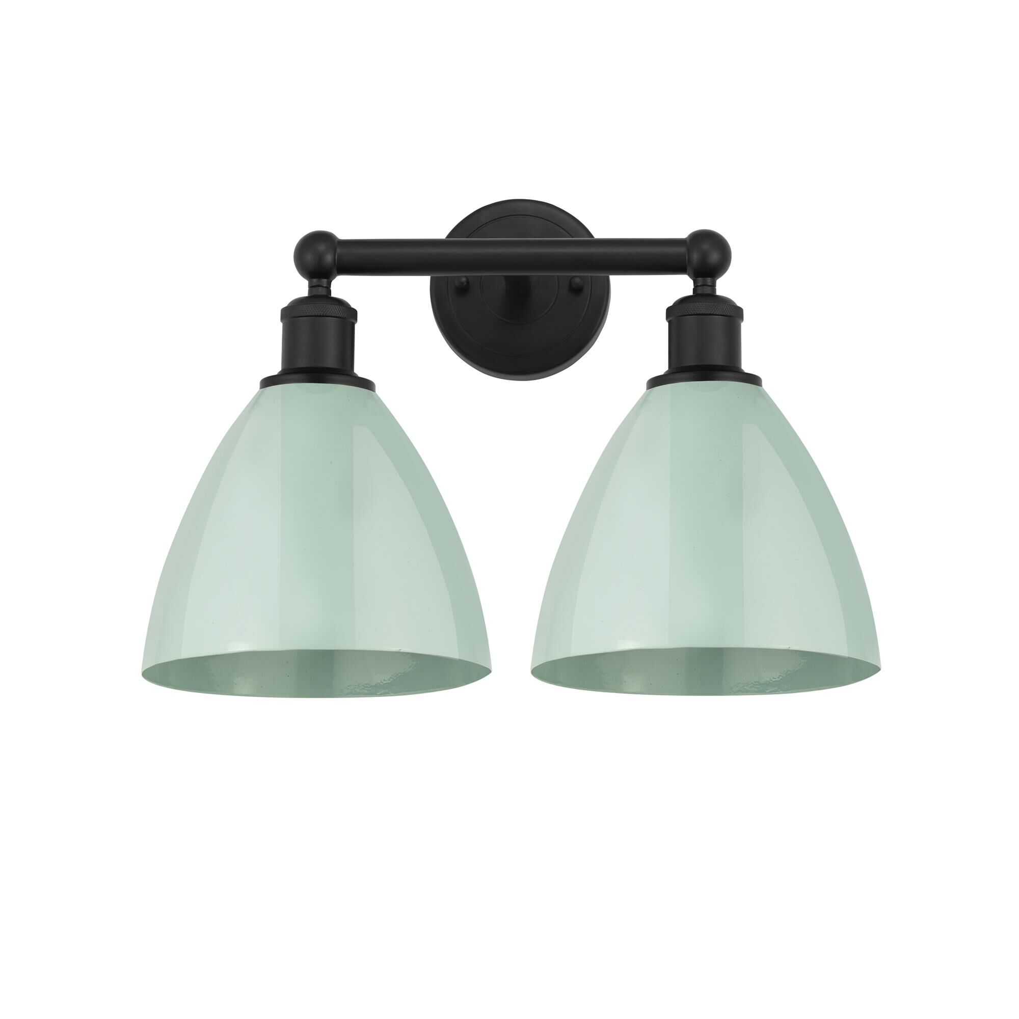 Shown in Matte Black, Seafoam finish and Seafoam Metal shade