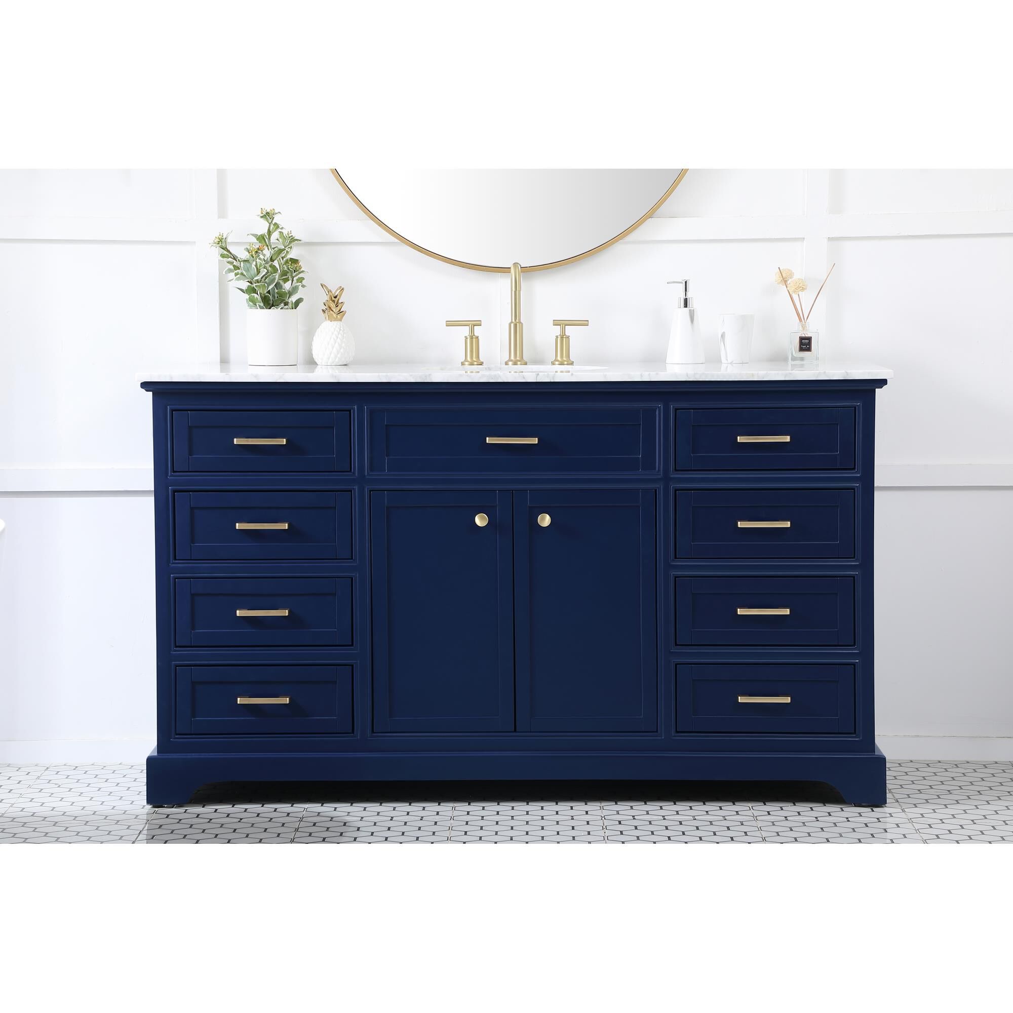Shown in Blue finish