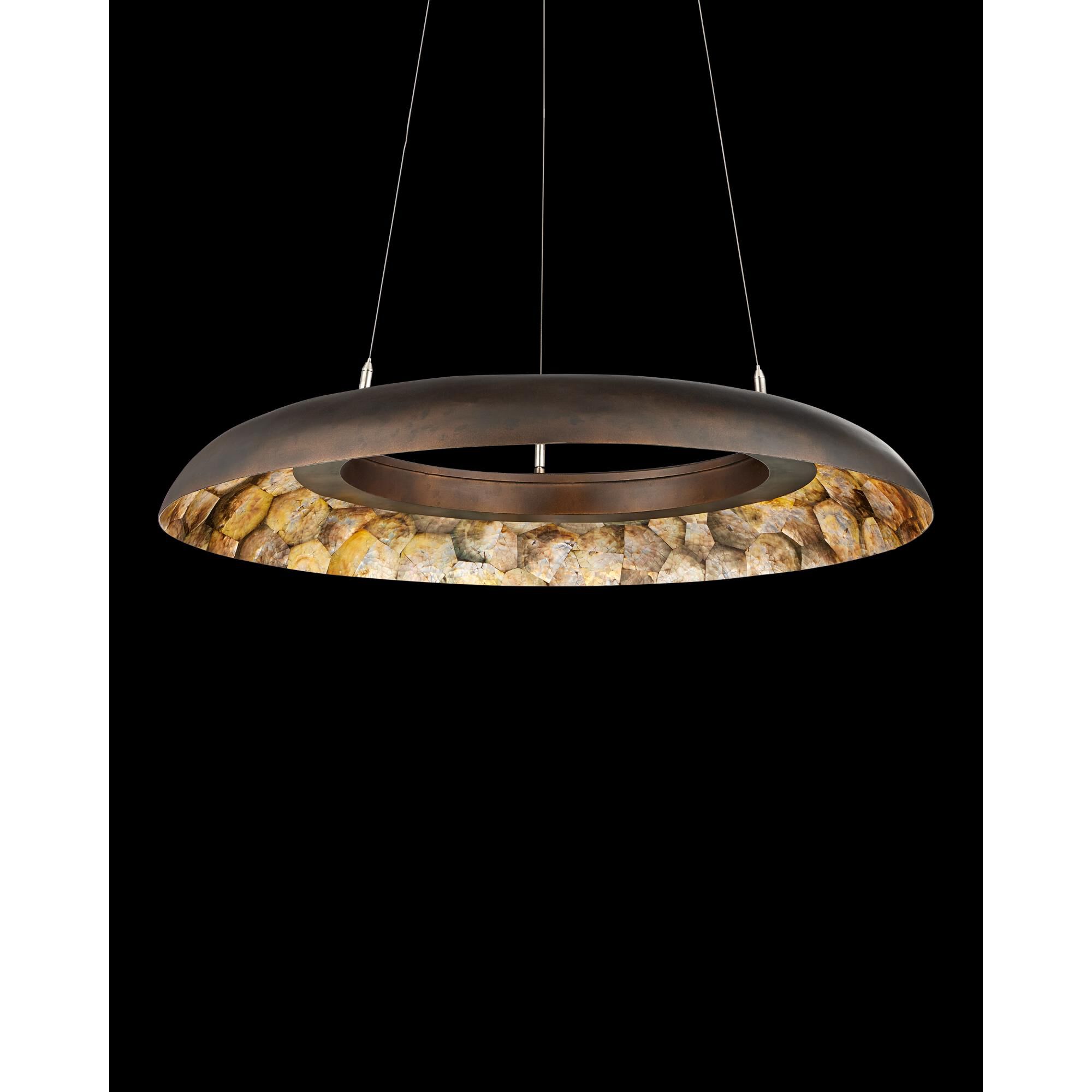 Tairagai 32 Inch Chandelier by Currey and Company