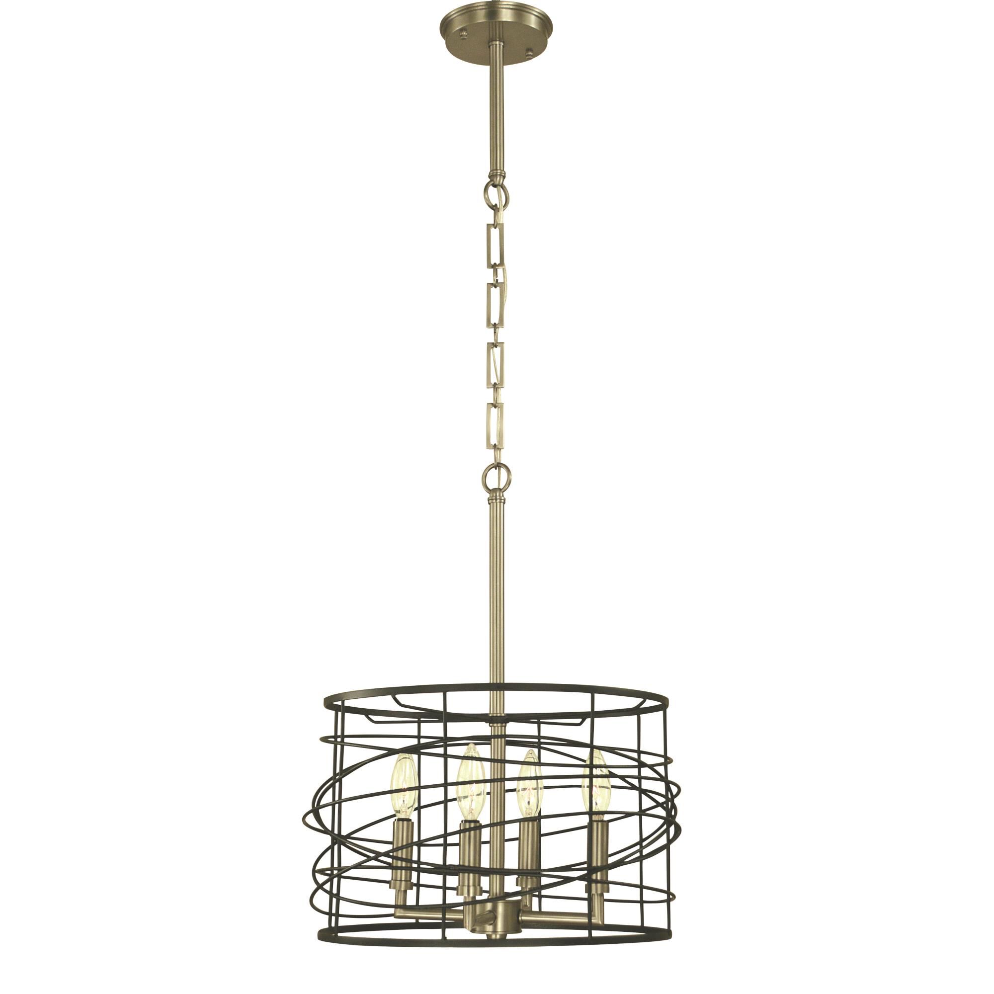 Boca 14 Inch 4 Light Mini Chandelier by Framburg