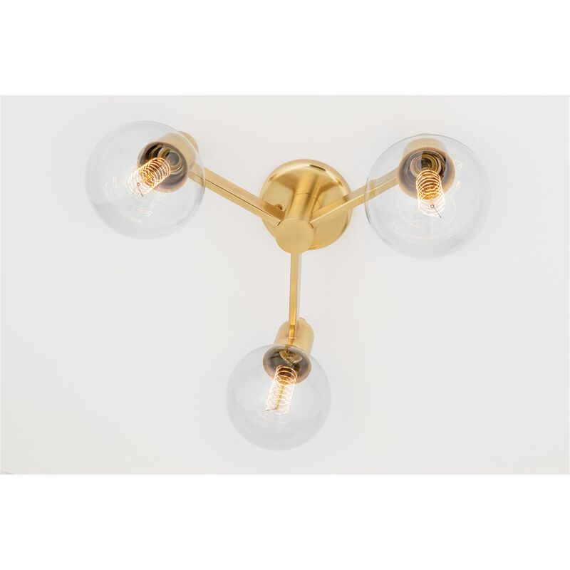 Bryce 18 Inch 3 Light Semi Flush Mount by Mitzi
