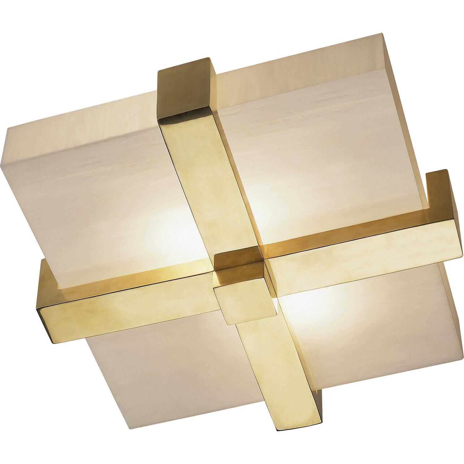 Shown in Natural Brass finish and Marbleized Glass shade