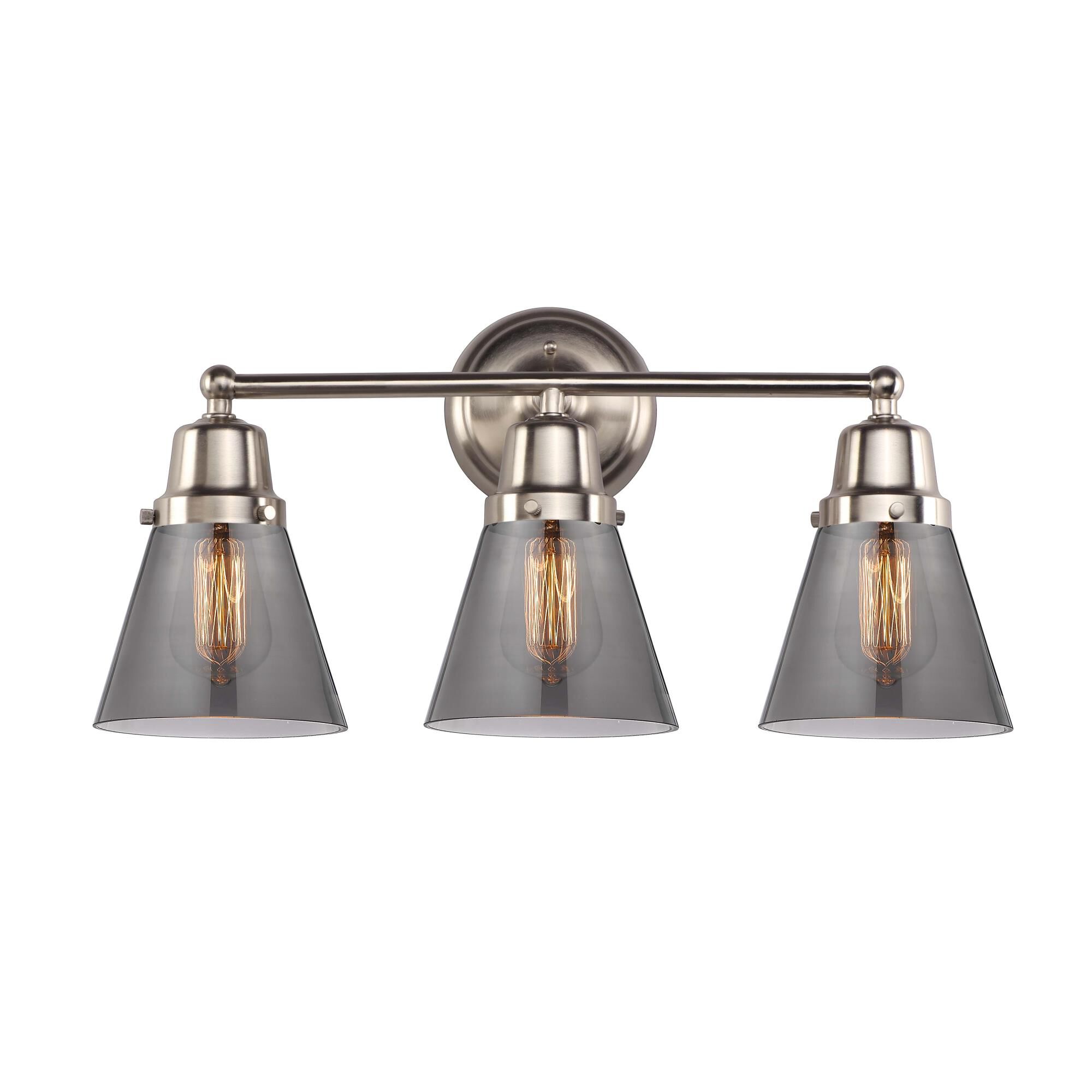 Bruno Marashlian Small Cone 22 Inch 3 Light Bath Vanity Light by Innovations Lighting