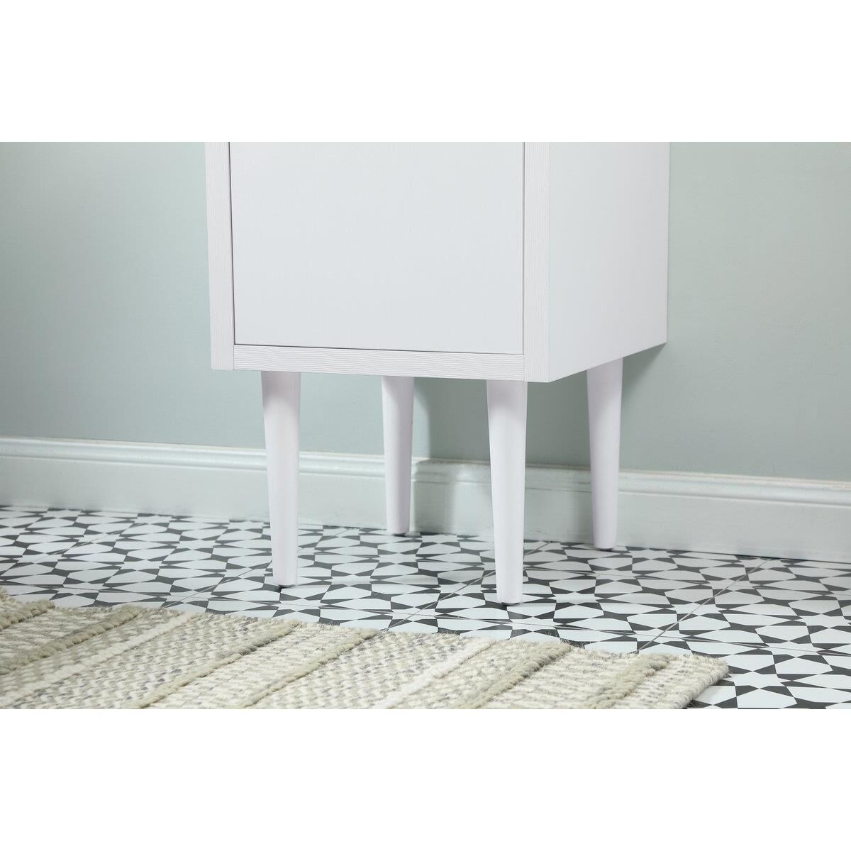 Shown in White finish