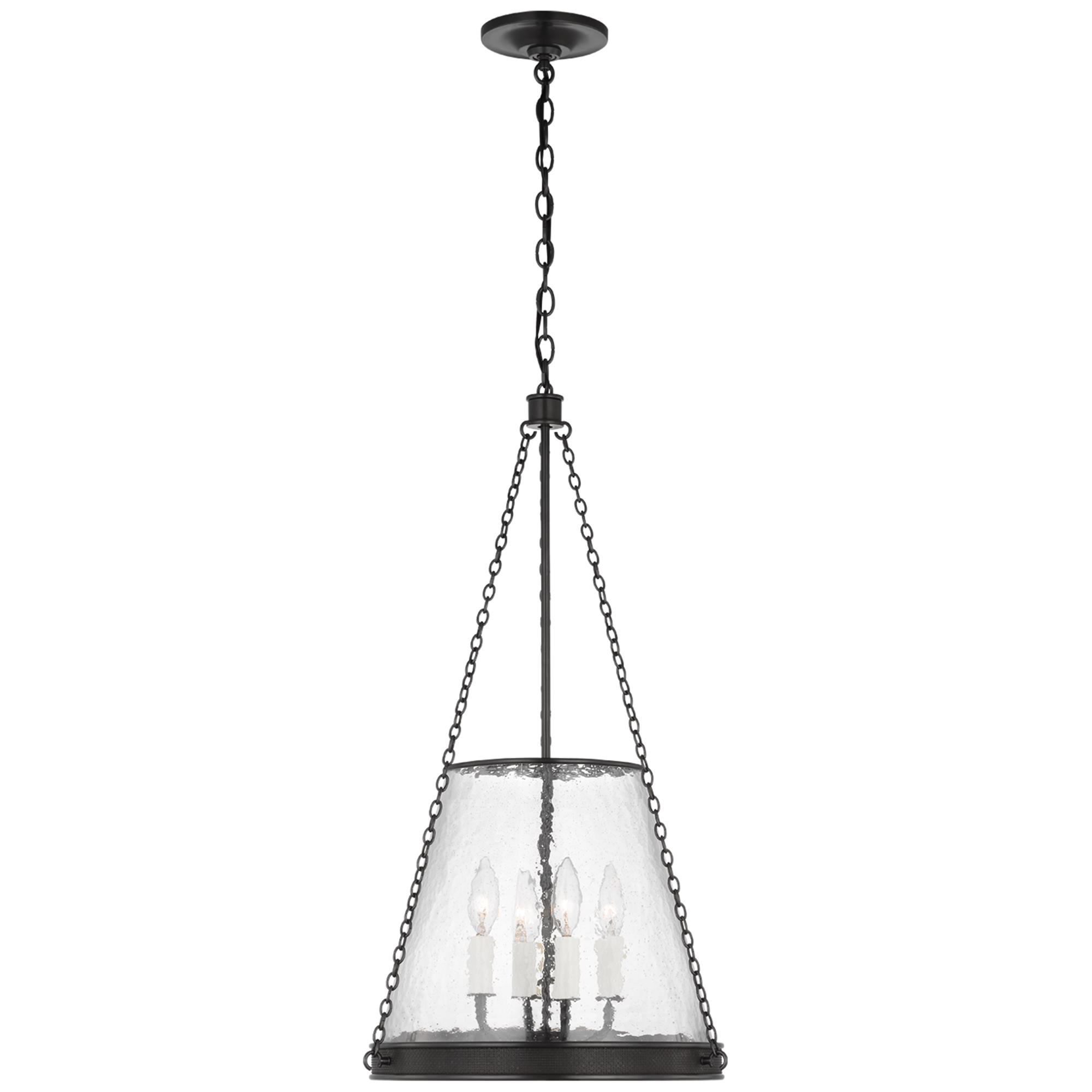 Shown in Bronze finish and Clear glass