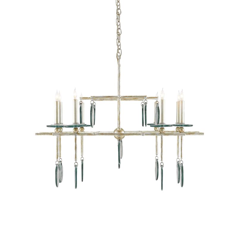 Sethos 42 Inch 8 Light Linear Suspension Light by Currey and Company