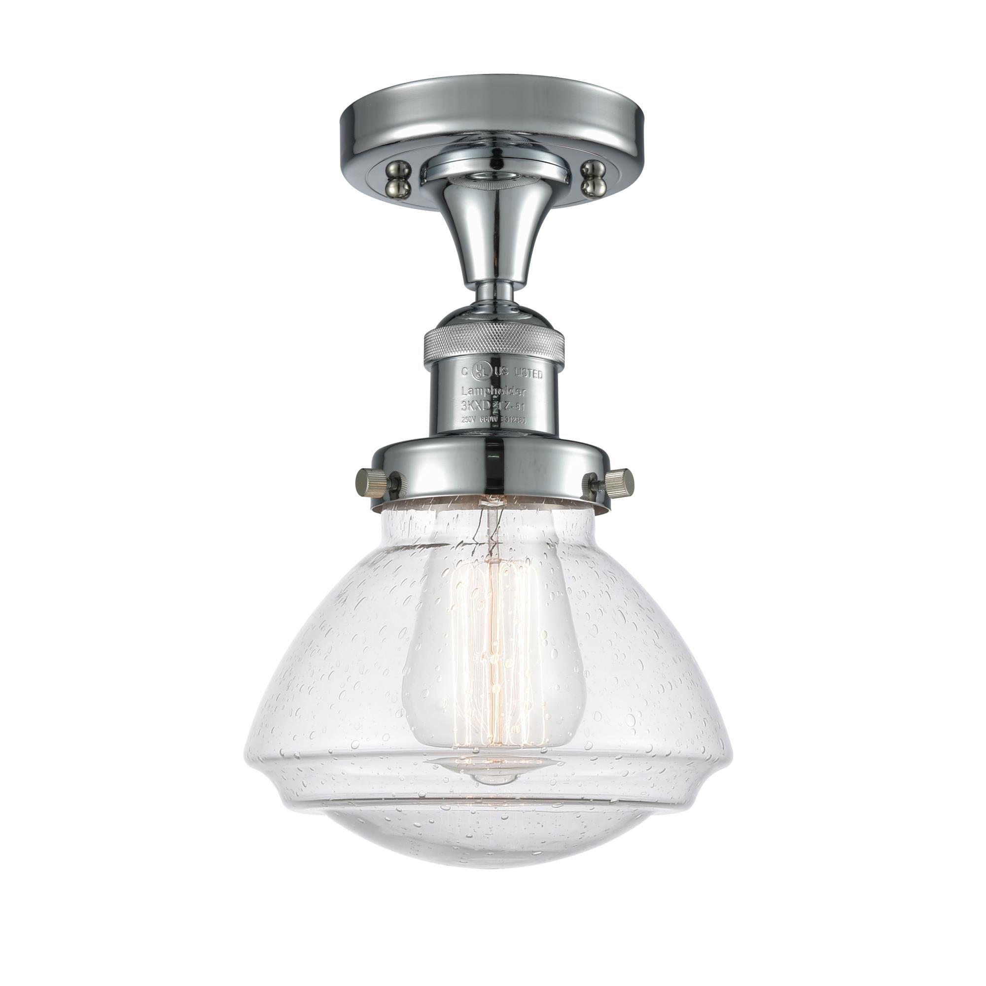 Bruno Marashlian Olean 6 Inch 1 Light Semi Flush Mount by Innovations Lighting