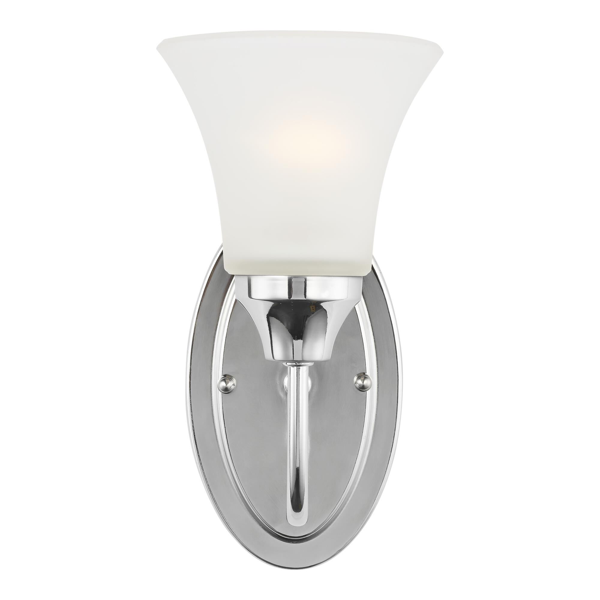Shown in Chrome finish and Satin Etched glass and Satin Etched Glass shade