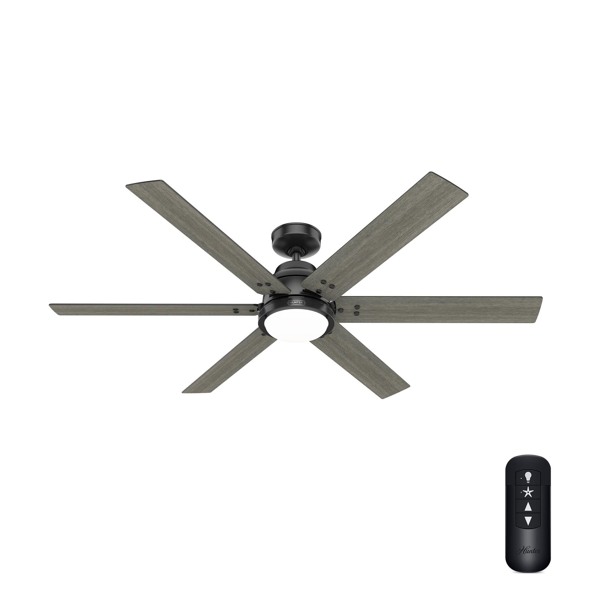 Gravity 60 Inch Ceiling Fan with Light Kit by Hunter Fan