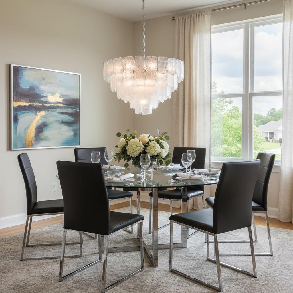 Bianca 32 Inch Chandelier by Artcraft