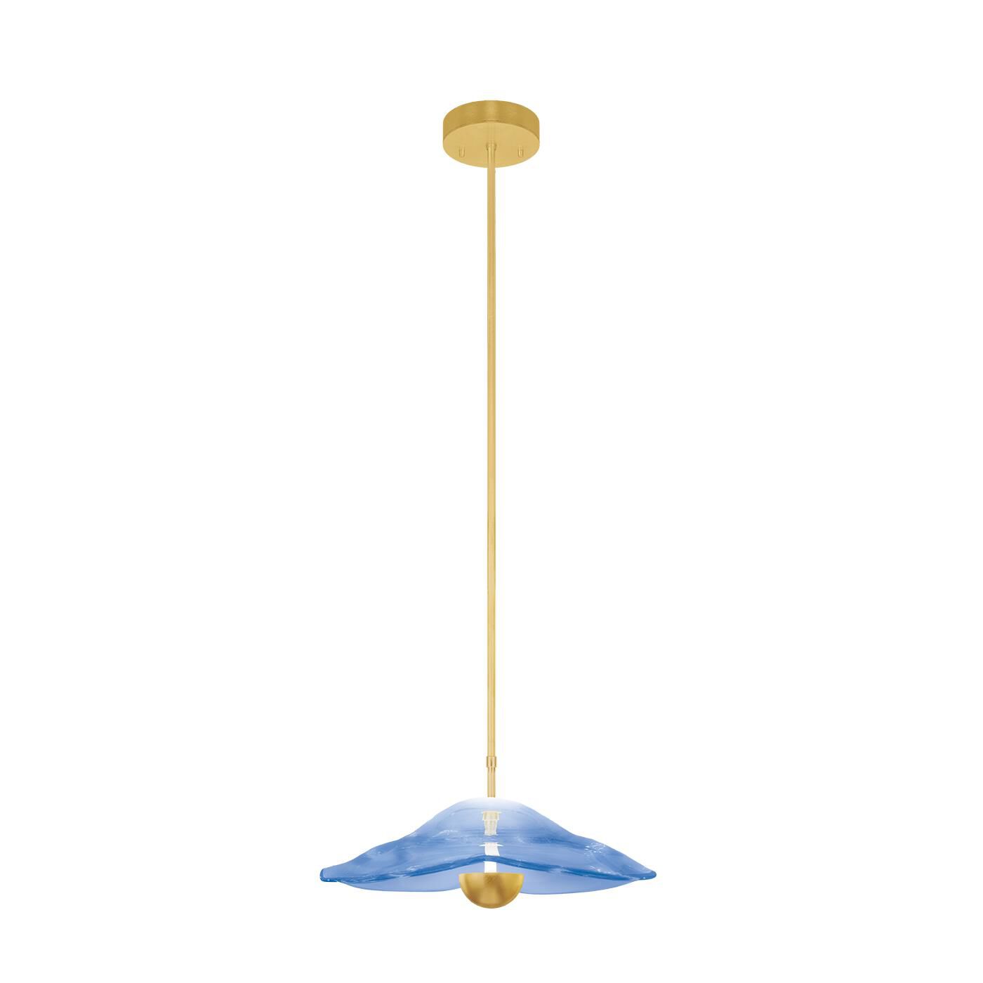 Shown in Gold finish and False crystal and True glass