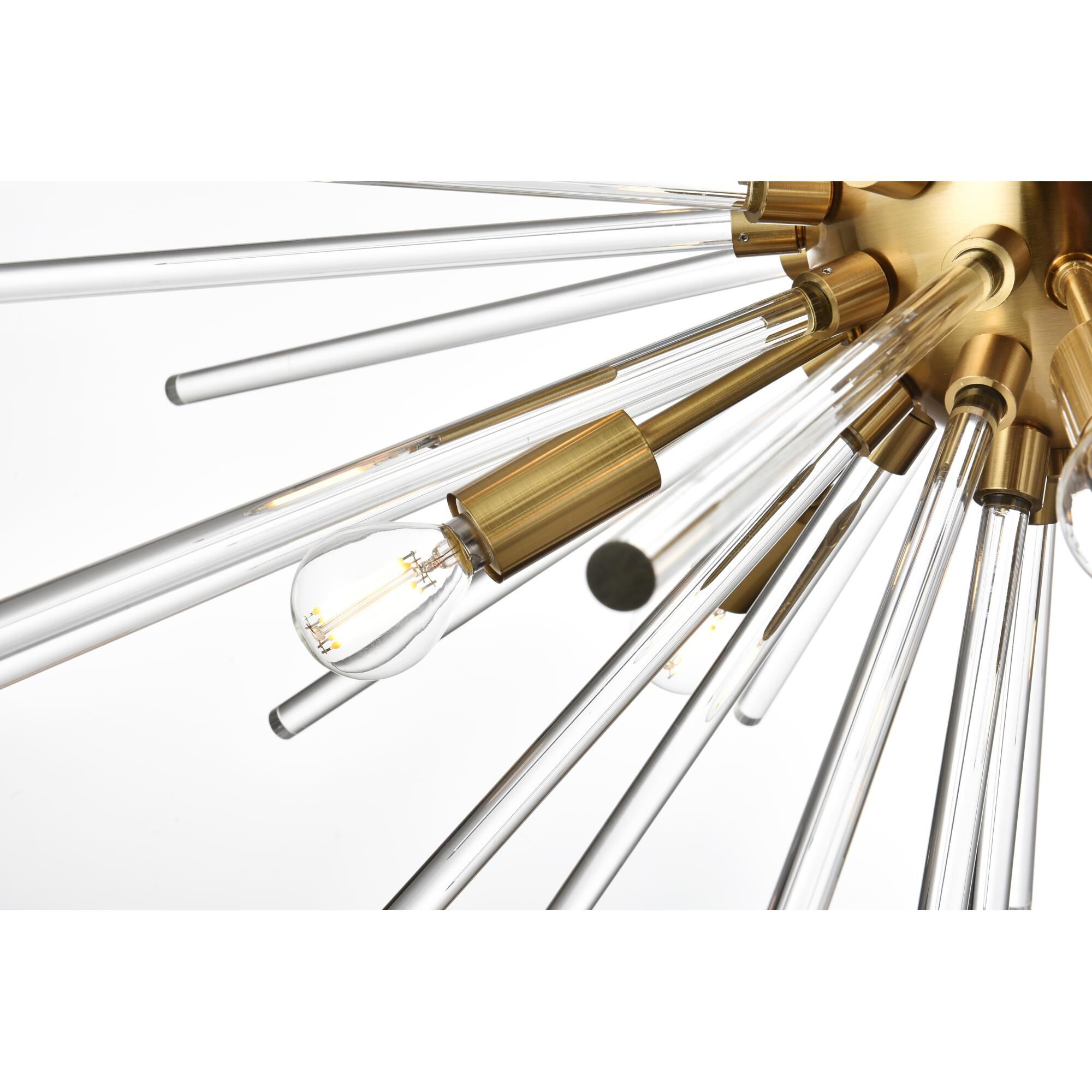 Sienna 32 Inch 10 Light Chandelier by Elegant Lighting