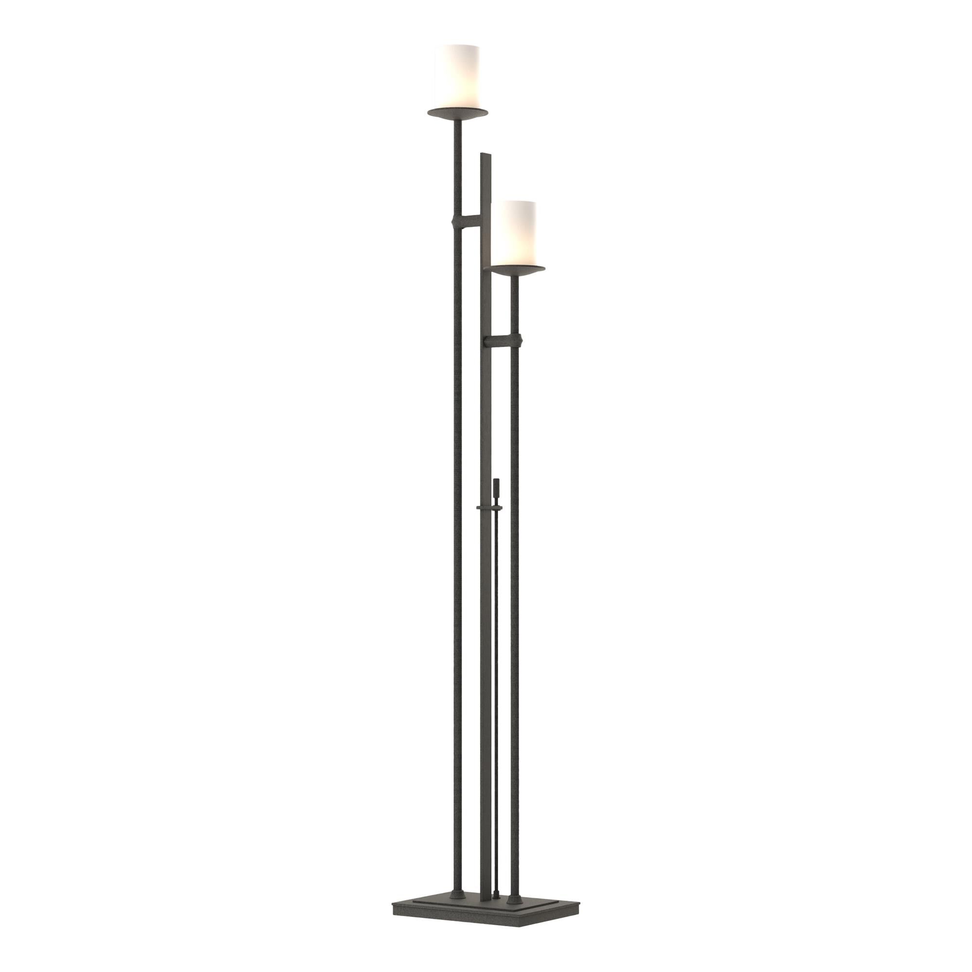 Shown in Natural Iron finish and Opal  glass