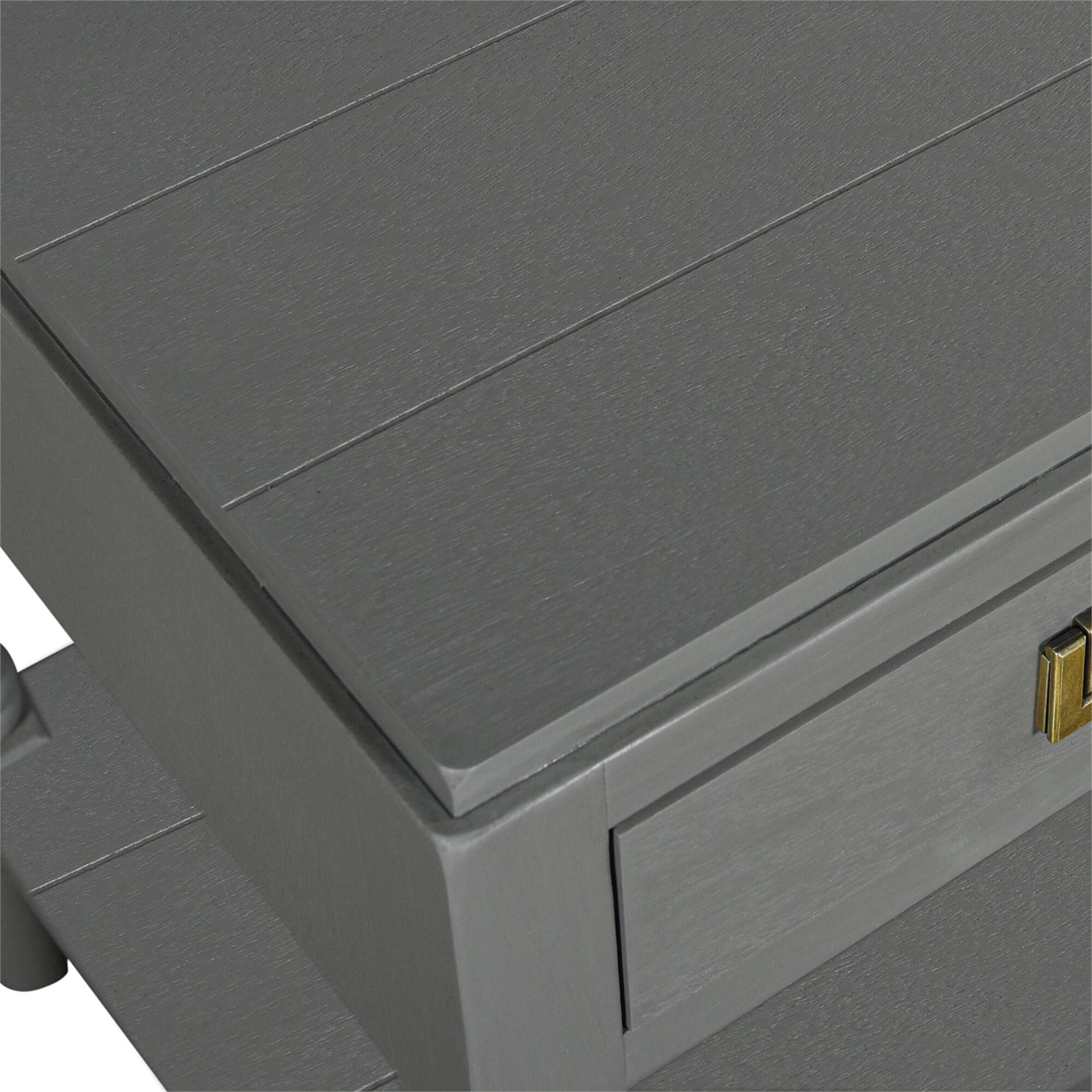Shown in Carbon Gray, Antique Gold finish