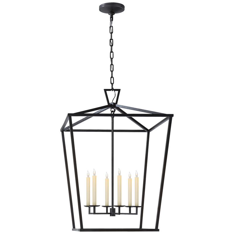 Chapman & Myers Darlana 29 Inch Cage Pendant by Visual Comfort Signature Collection
