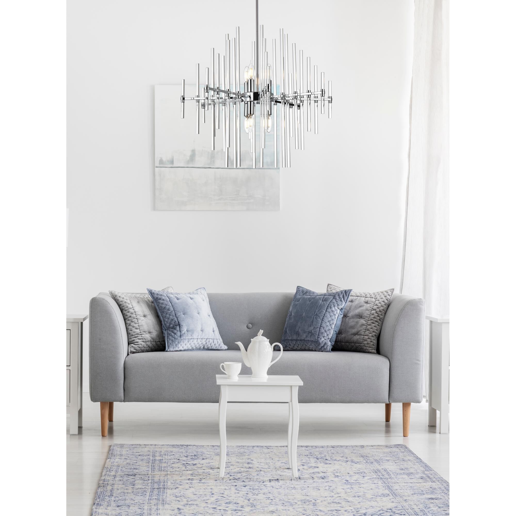 Sienna 27 Inch 8 Light Chandelier by Elegant Lighting