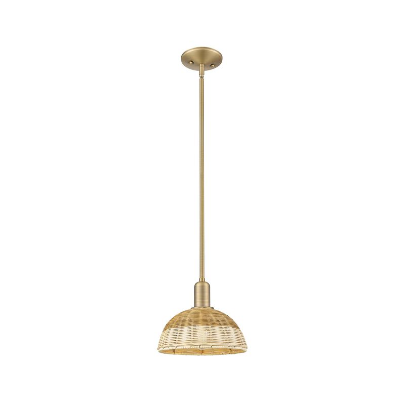Bruno Marashlian Natural Ballston Dome 9 Inch Mini Pendant by Innovations Lighting