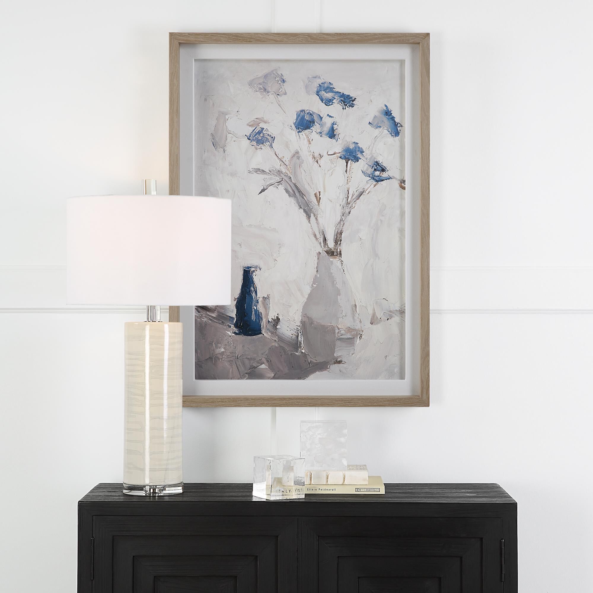 Shown in Blue, Gray and Natural finish