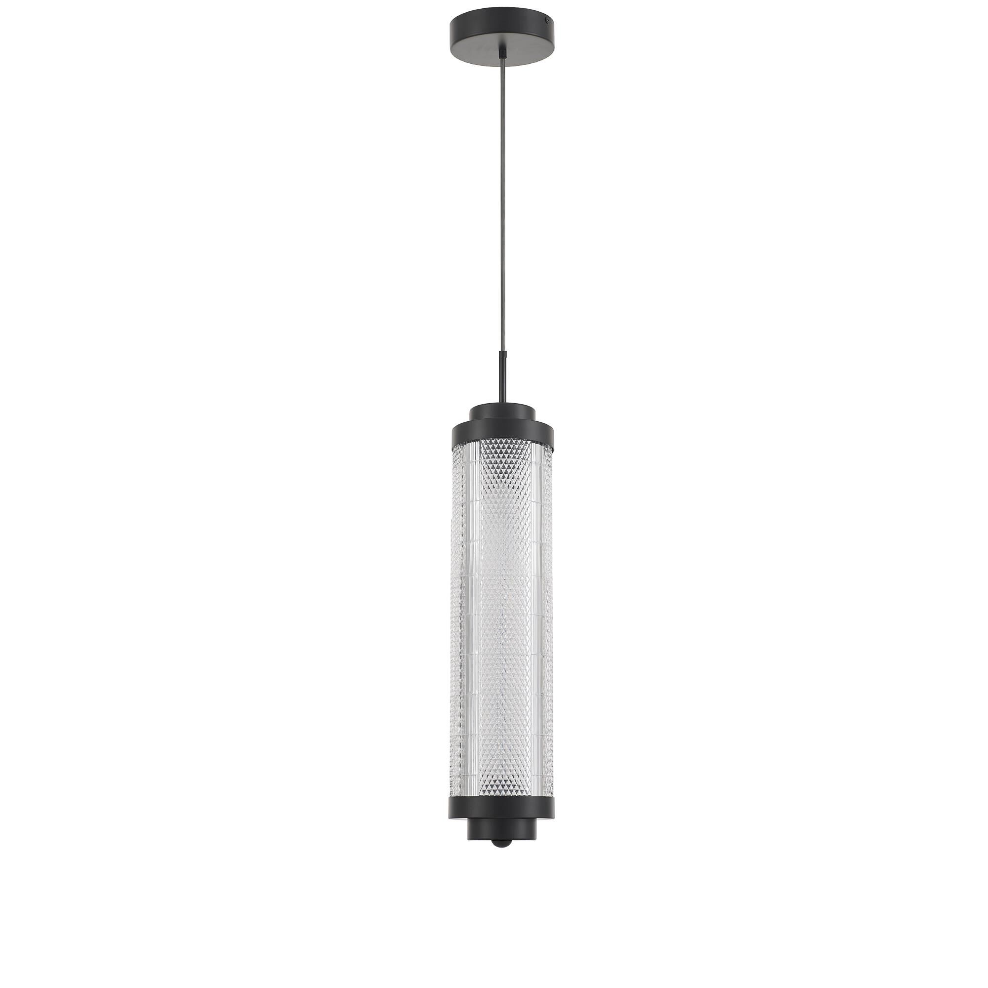 Shown in Matte Black finish and Clear shade